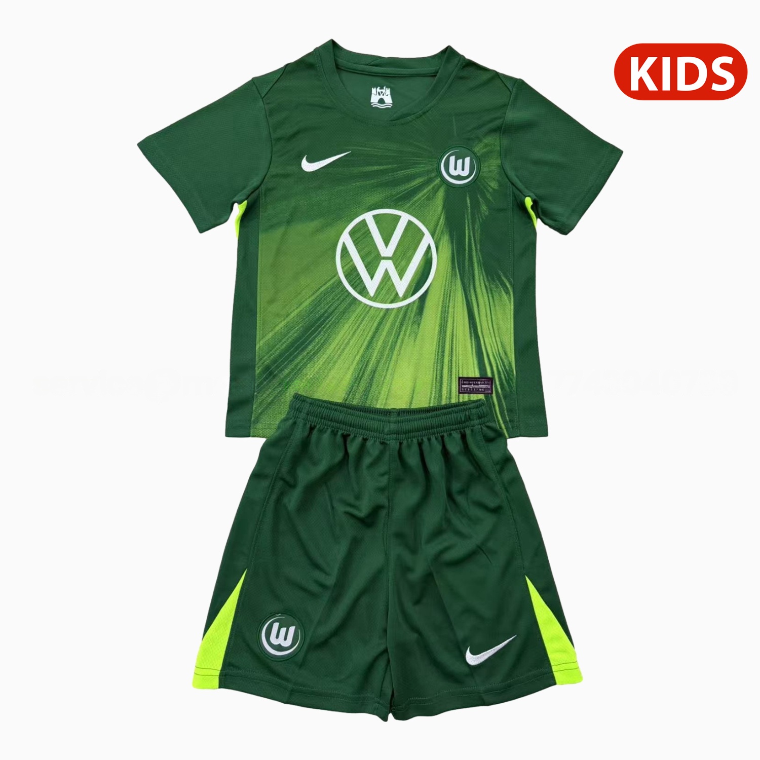 Wolfsburg 25-26 Home Kids Kit - UnitedFutballJersey