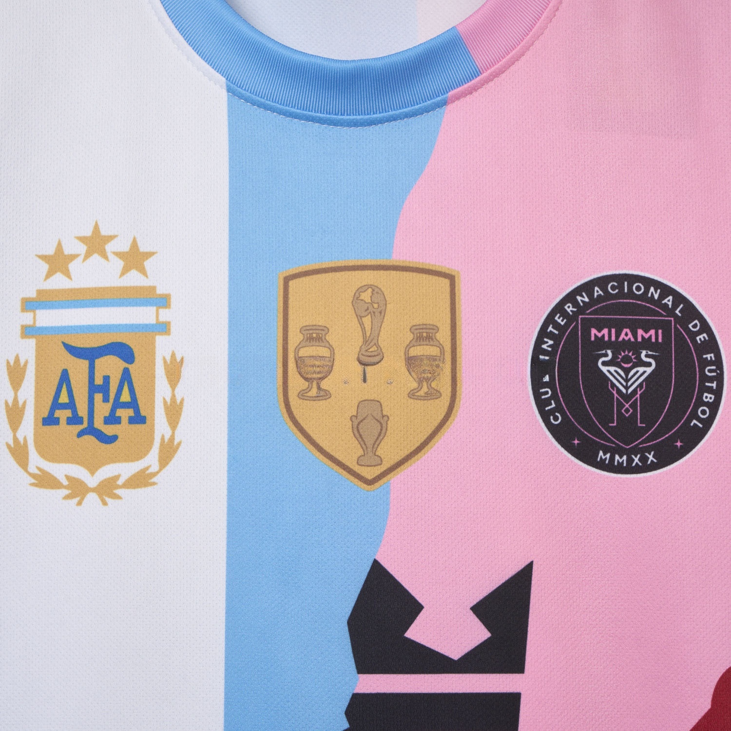 Messi Career Commemorative Jersey - Fans Version - Argentina INT M.A.M B.A.R.S.A - with 10 Special Font - UnitedFutballJersey