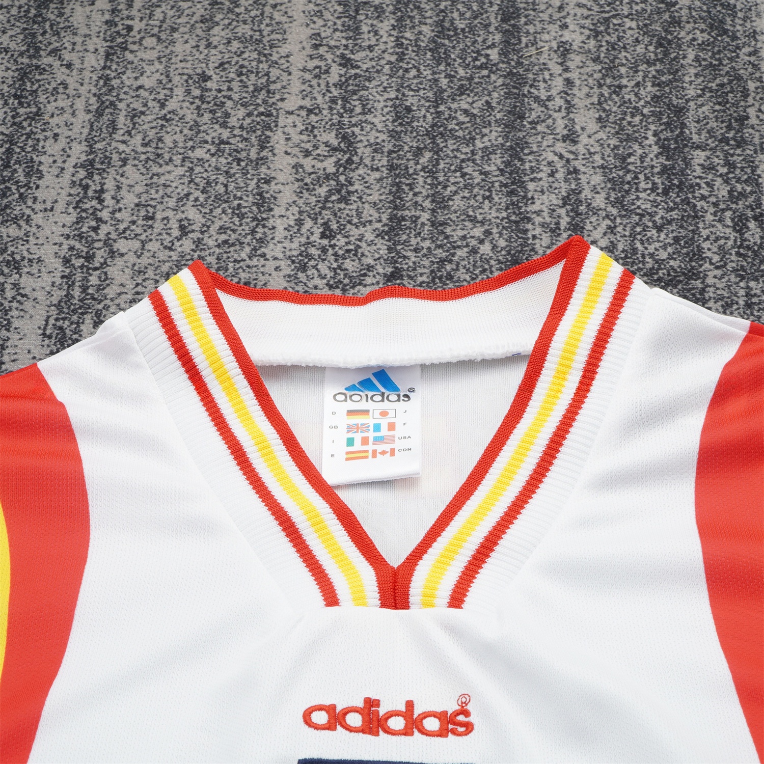 Retro Spain 1996 Away White Kids Kit - UnitedFutballJersey
