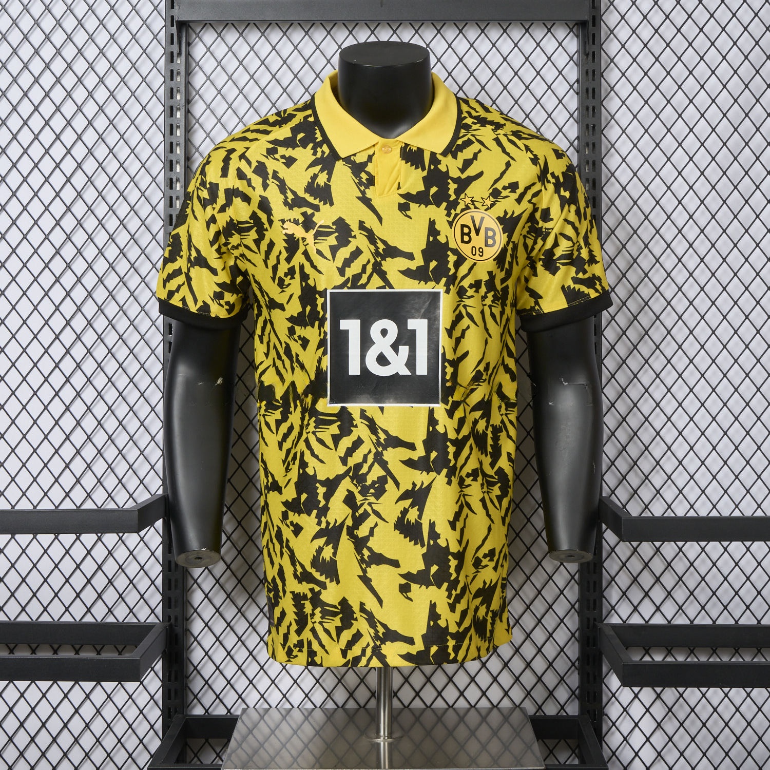 Dortmund 25-26 Black Disordered Texture Yellow Special Jersey - Player Version - UnitedFutballJersey