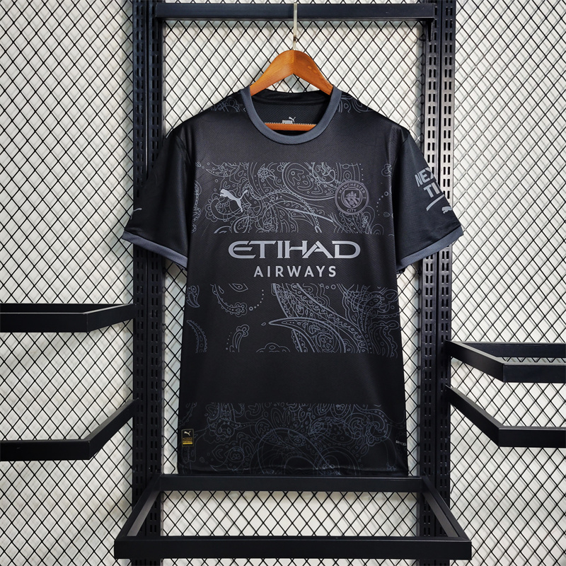 Manchester City 23-24 Special Edition Black Jersey - Fans Version - UnitedFutballJersey