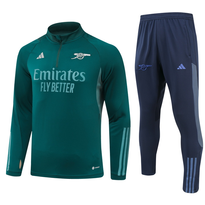 Arsenal 23-24 Long Sleeve Training Set - Green - UnitedFutballJersey