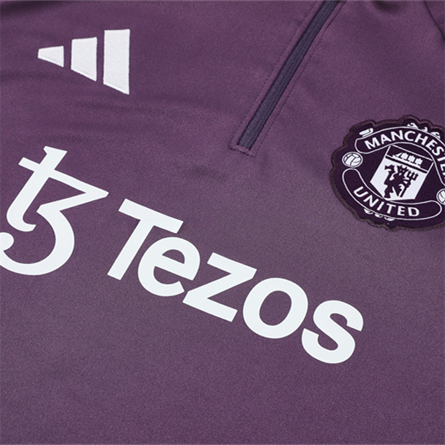 Manchester United 25-26 Kid Long Sleeves Training Set - Purple Top & Black Pants - UnitedFutballJersey