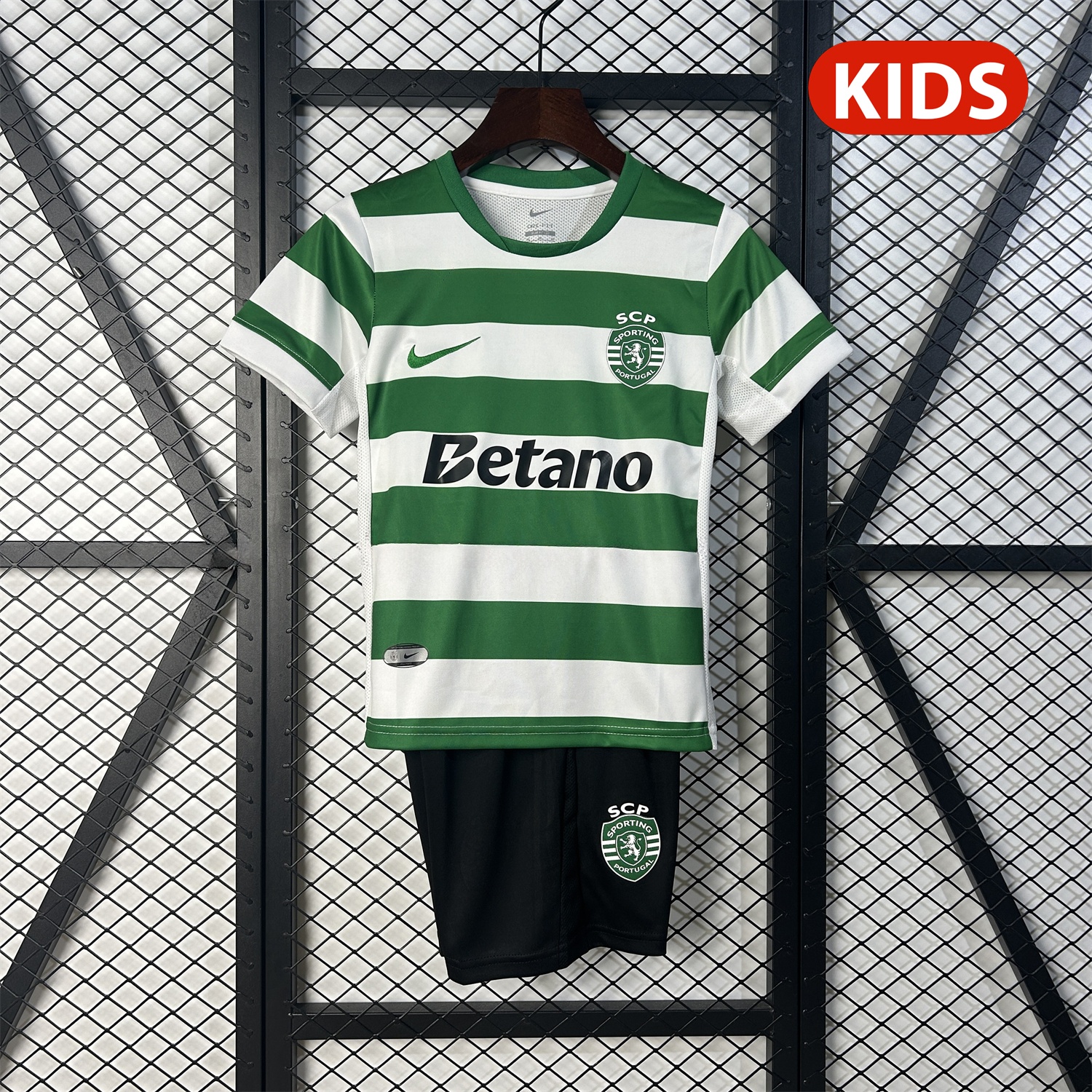 Sporting CP 25-26 Home Kids Kit - UnitedFutballJersey