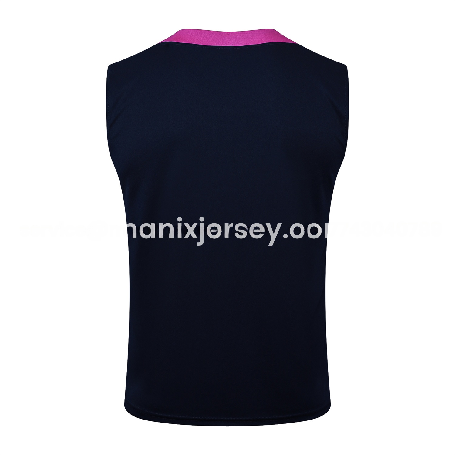 Barcelona 25-26 Vest Training Set - Deep Blue Black Vest and Shorts - UnitedFutballJersey
