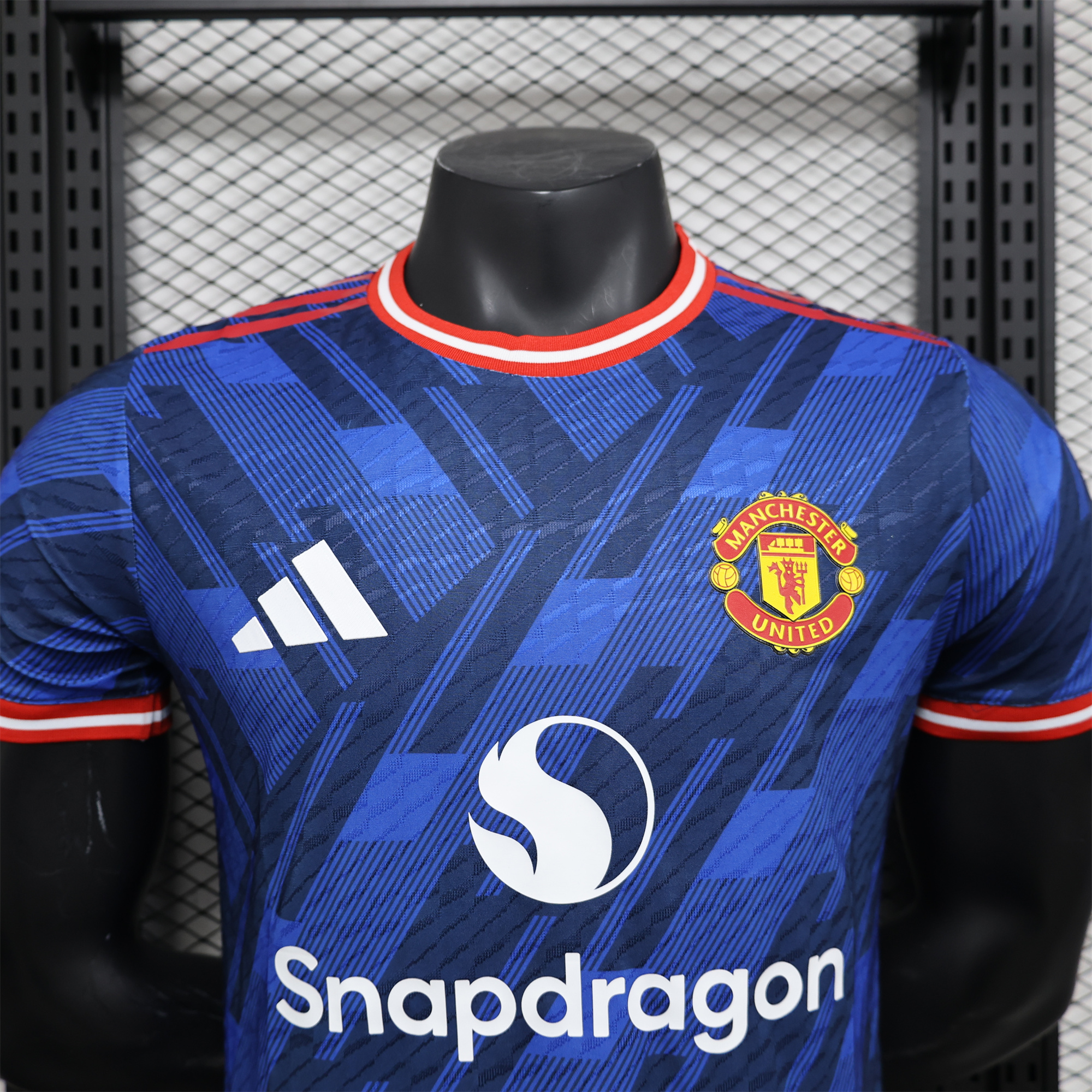 Manchester United 24-25 Blue Stripe Special Edition Jersey - Player Version - UnitedFutballJersey