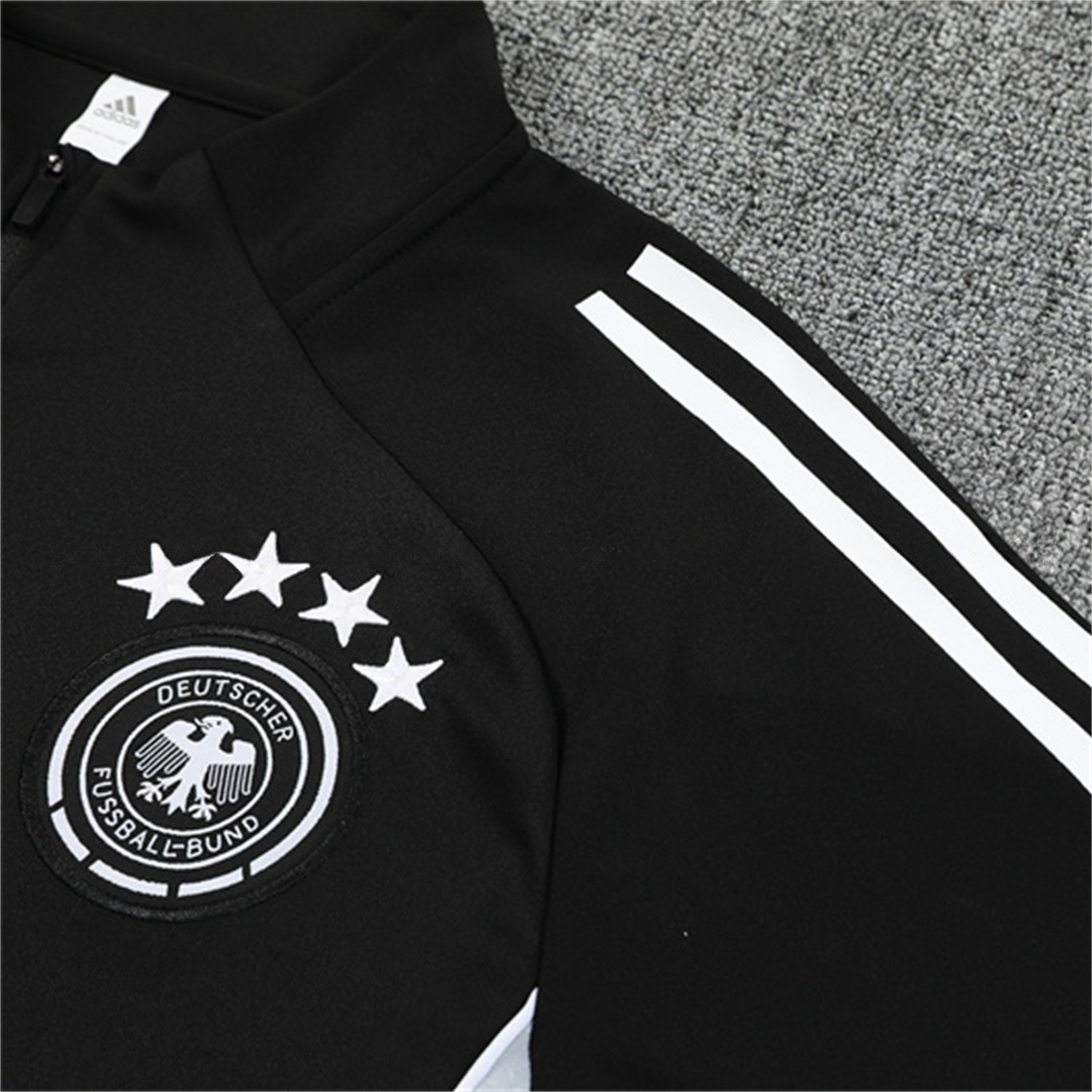 Germany 25-26 Long Sleeve Training Set - Black Top and Black Pants - UnitedFutballJersey