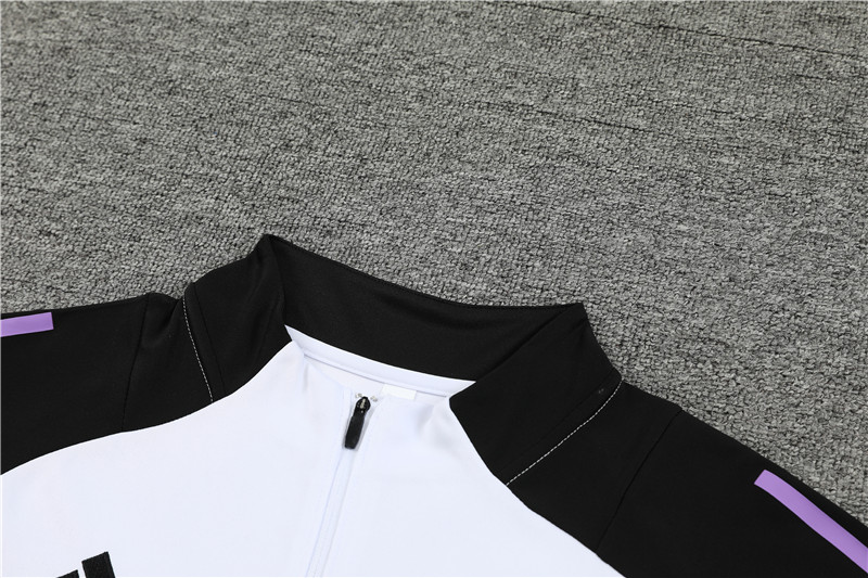 Germany 2024 Long Sleeve Training Set - White With Black - UnitedFutballJersey