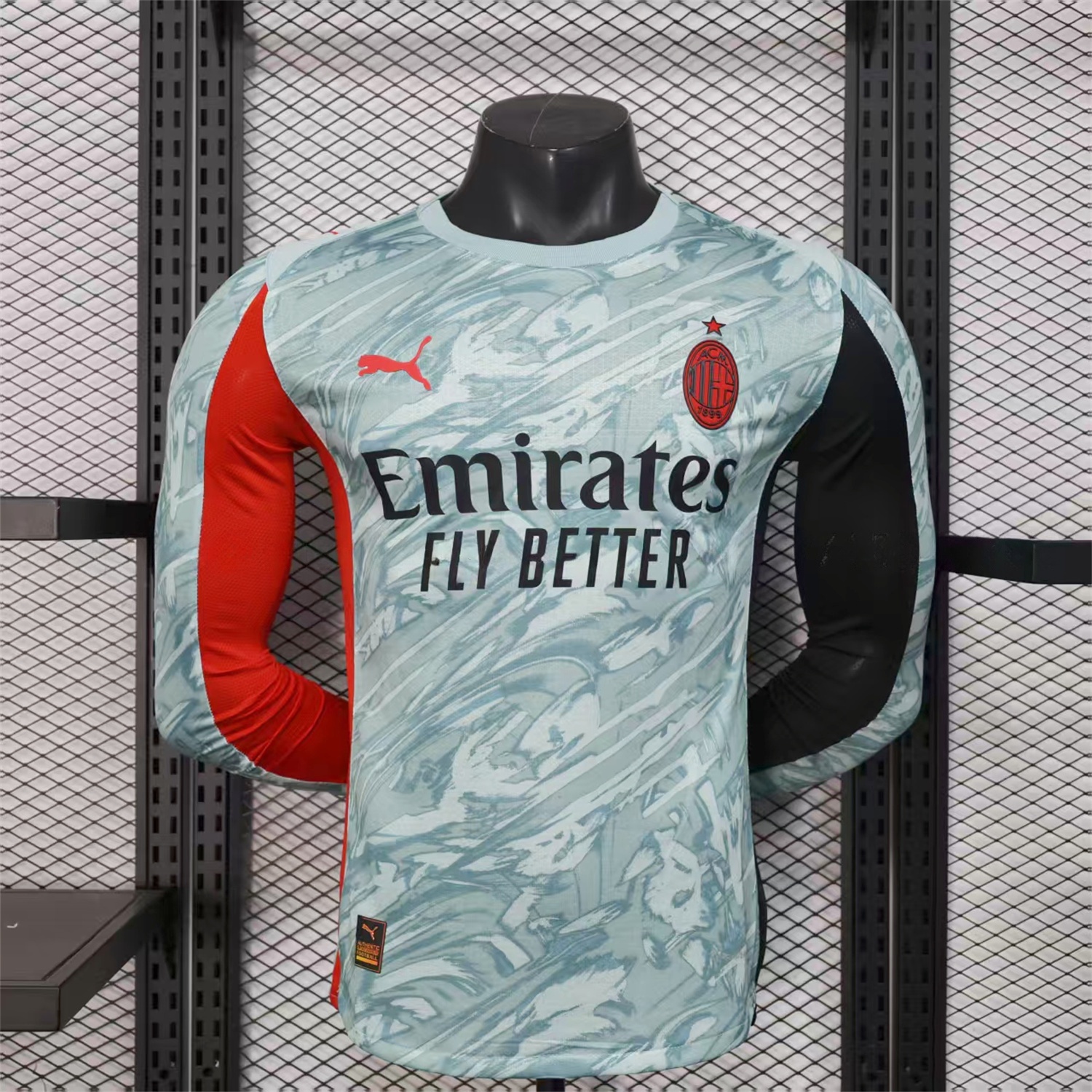 AC Milan 25-26 Goalkeeper Home Long Sleeves Jersey - Player Version - UnitedFutballJersey