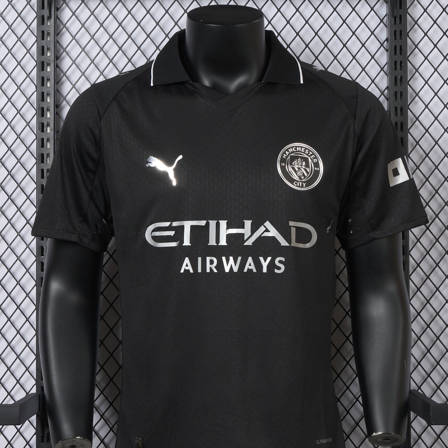 Manchester City 25-26 Away Black Jersey - Player Version - UnitedFutballJersey
