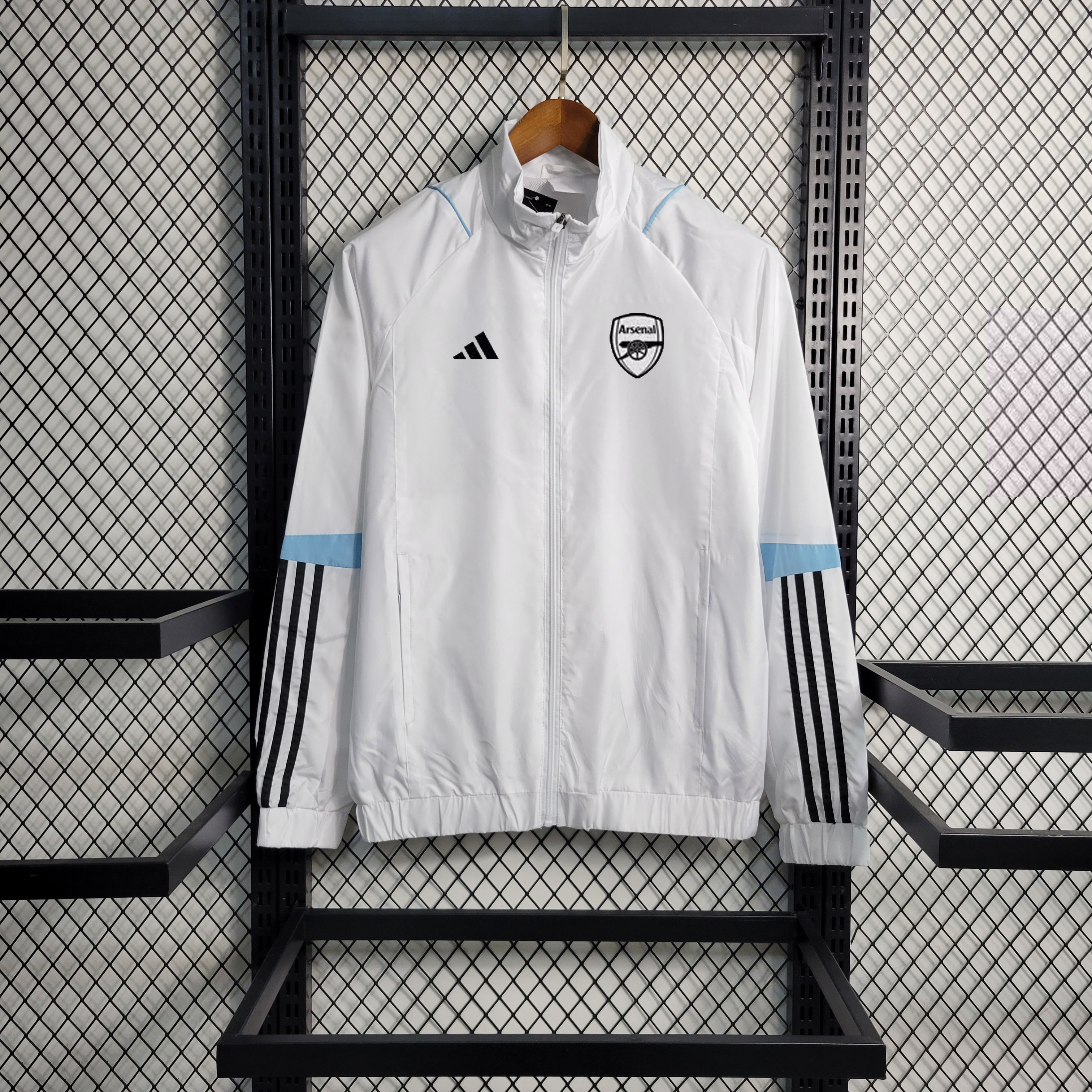 23-24 Arsenal White Windbreaker S-XXL - UnitedFutballJersey
