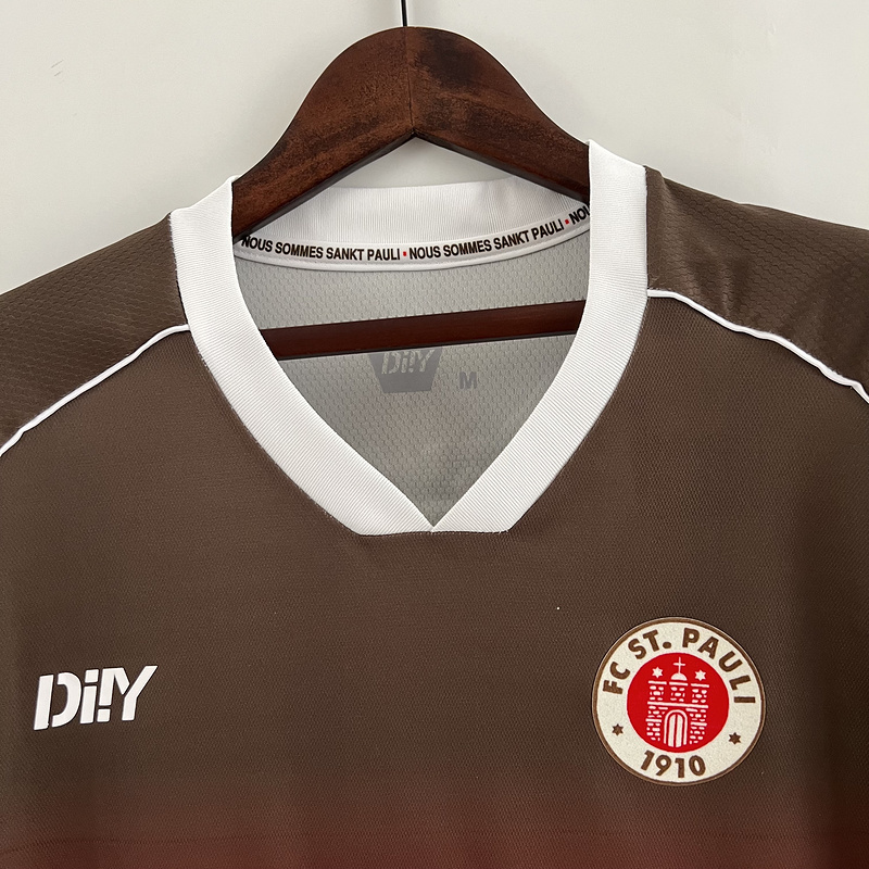 St. Pauli 23-24 Home Stadium Jersey - Fans Version - UnitedFutballJersey
