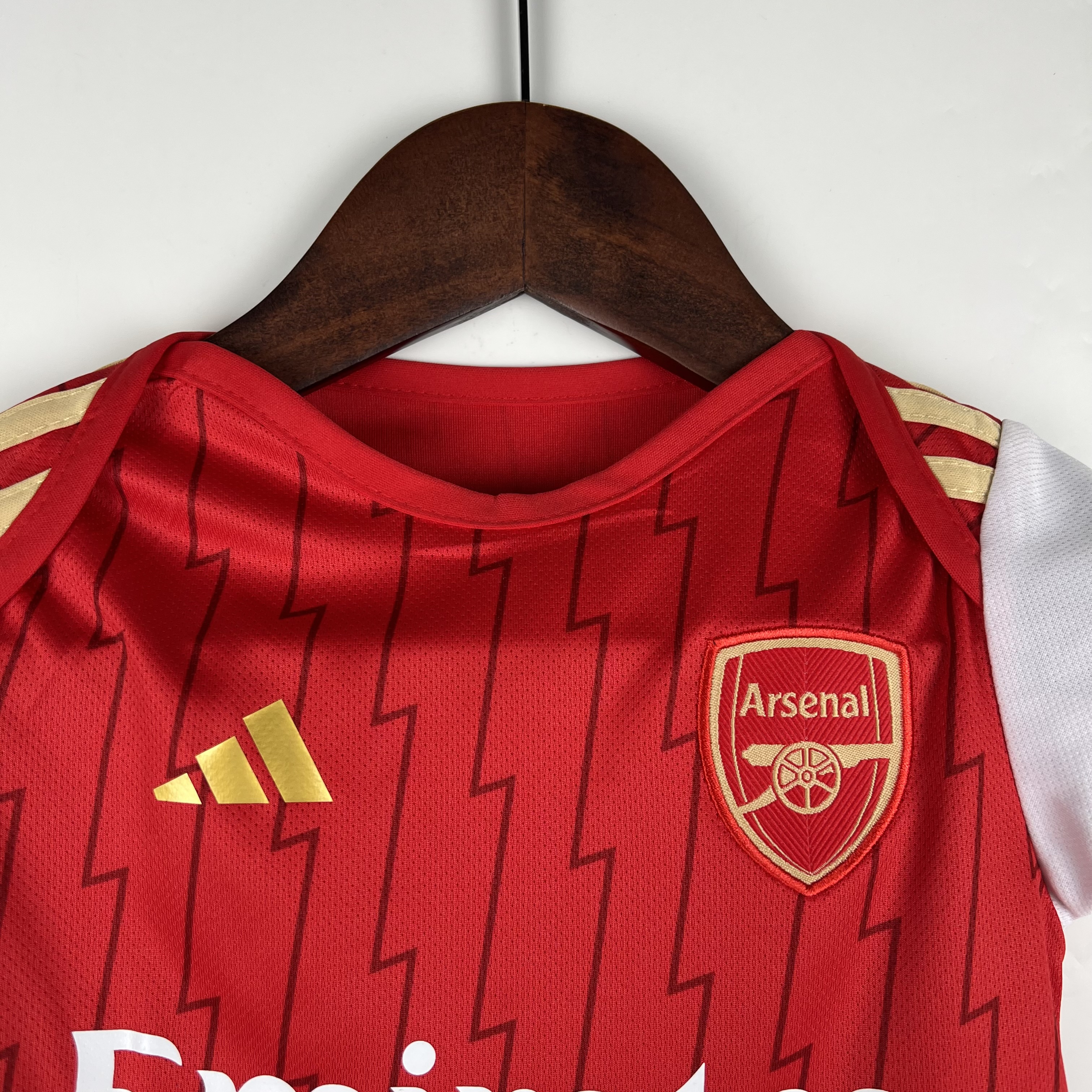 Arsenal 23-24 Home Stadium Baby Crawling Suit - UnitedFutballJersey