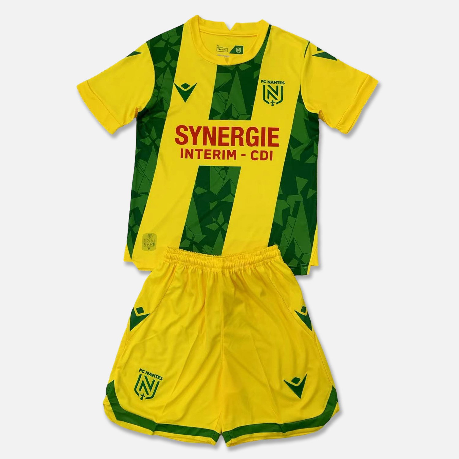 Nantes 24-25 Home Men's Adult Jersey Set - Fans Version - UnitedFutballJersey