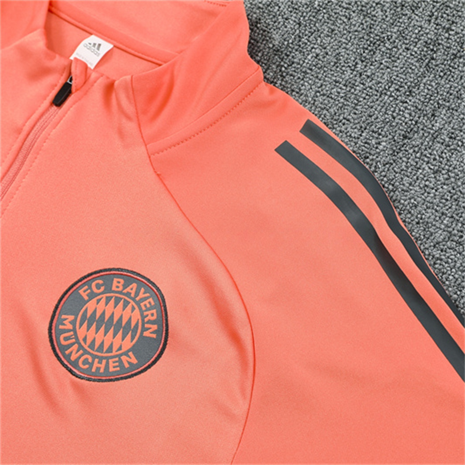 Bayern Munich 25-26 Long Sleeves Training Set - Orange Top & Gray Pants - UnitedFutballJersey
