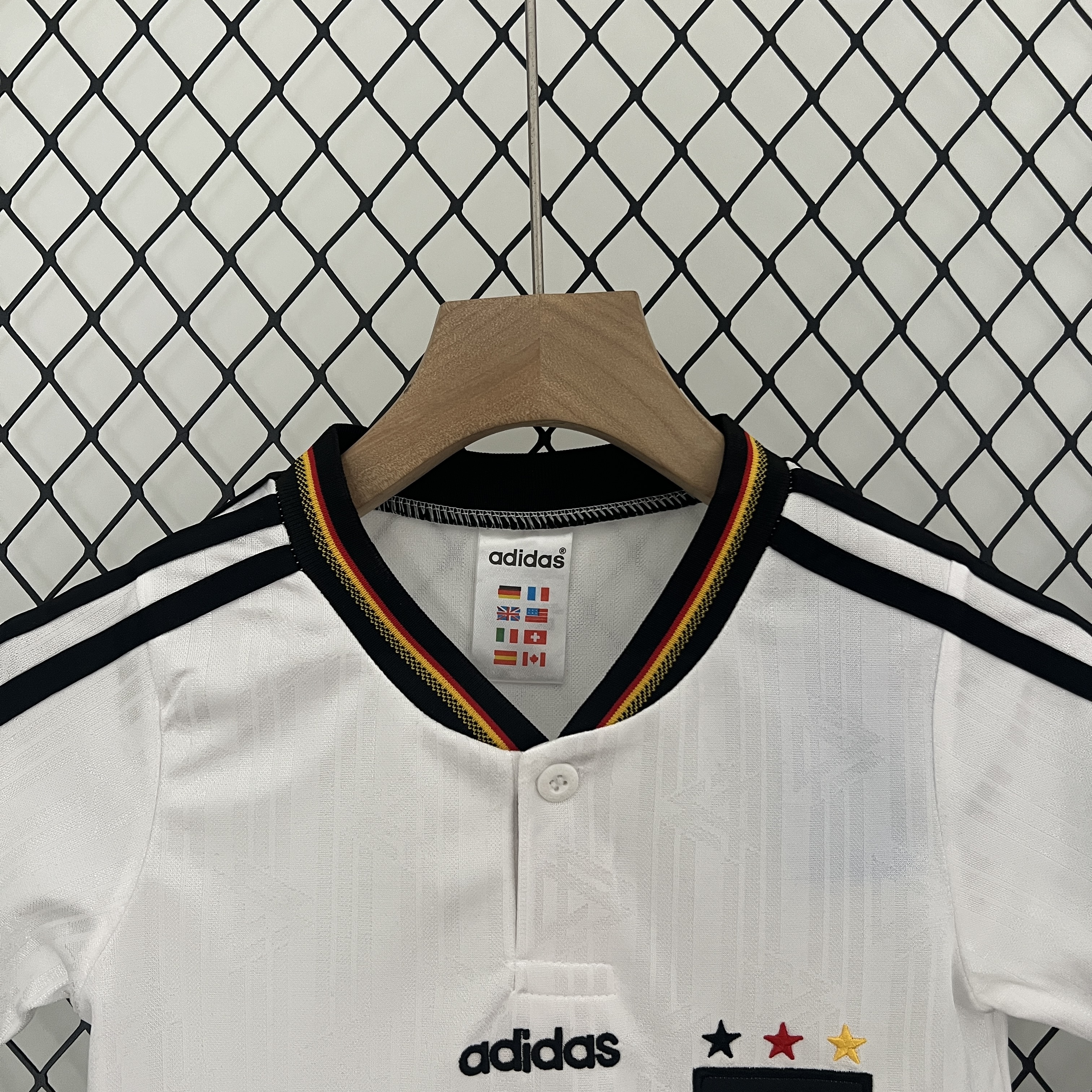 Retro Germany 1996 Home Stadium Kids Kit - UnitedFutballJersey