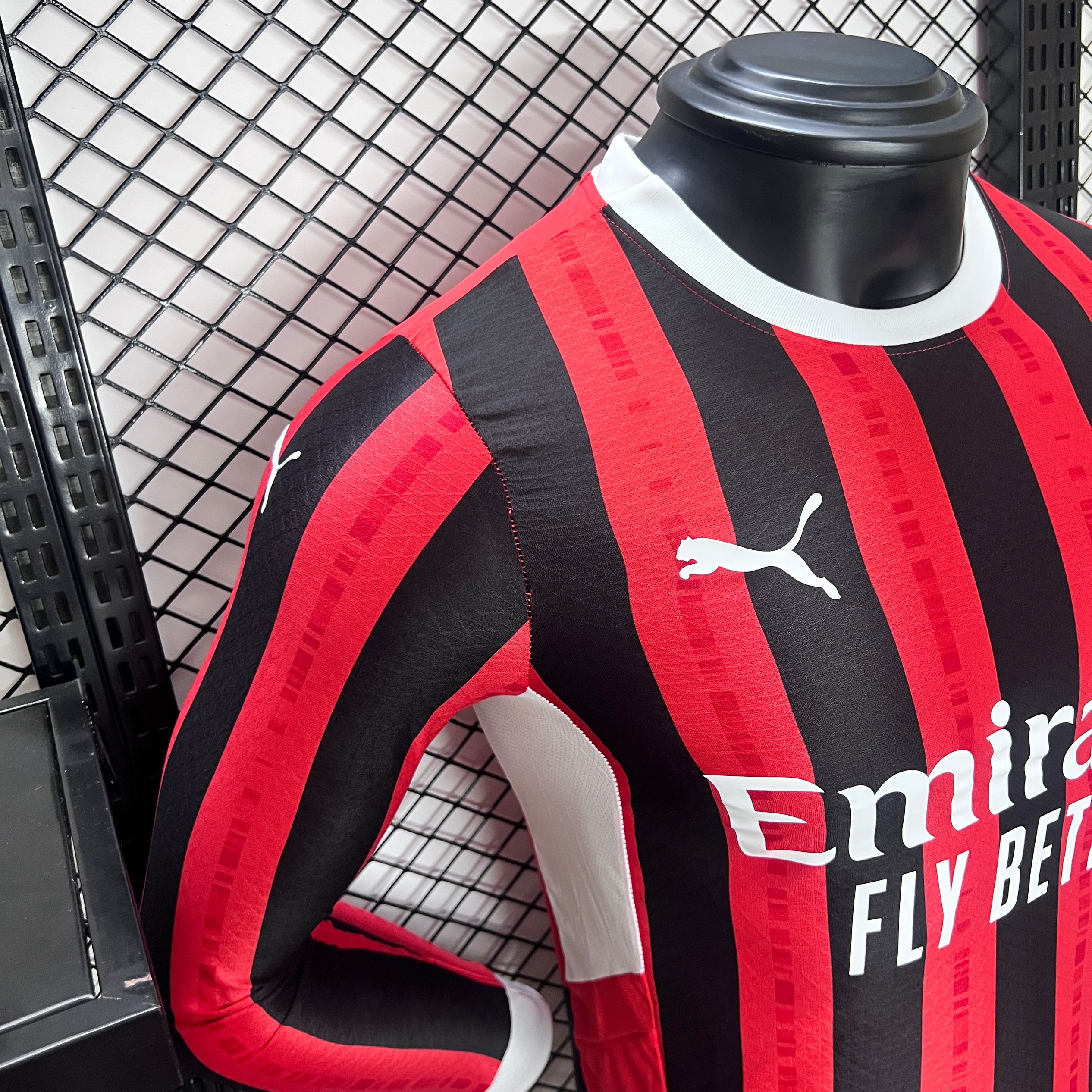 AC Milan 24-25 Home Long Sleeve Jersey - Player Version - UnitedFutballJersey