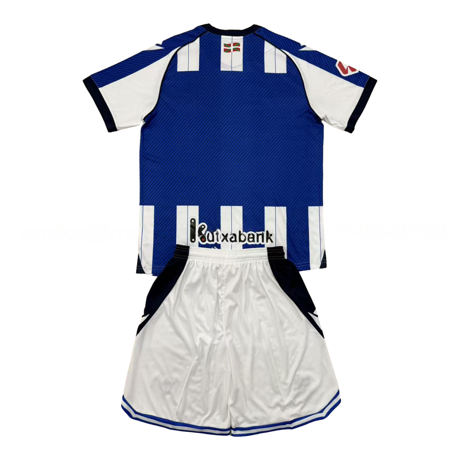 Real Sociedad 25-26 Home Men's Adult Jersey Set - Fans Version - UnitedFutballJersey