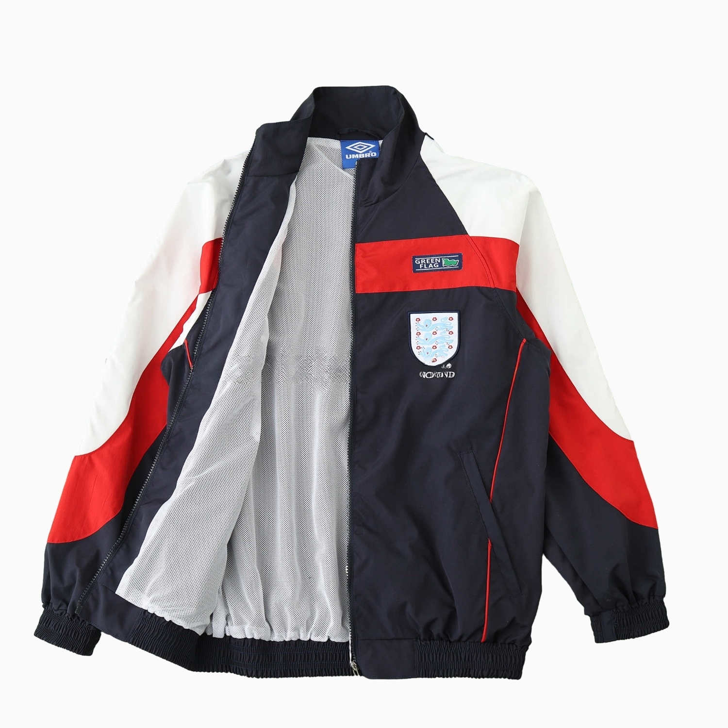 Retro England 1998 Windbreaker - Black - UnitedFutballJersey