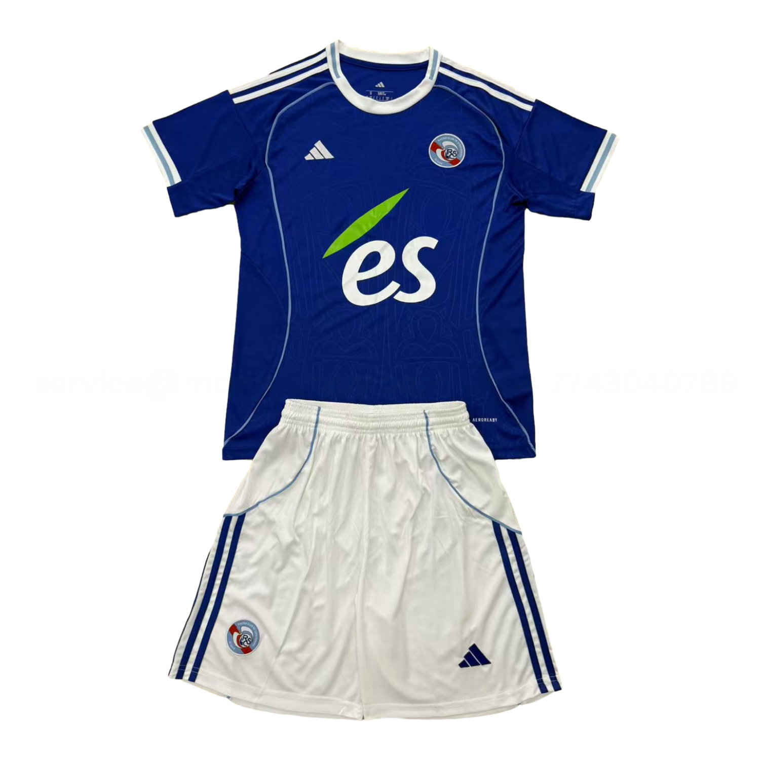 Strasbourg 25-26 Home Men's Adult Jersey Set - Fans Version - UnitedFutballJersey