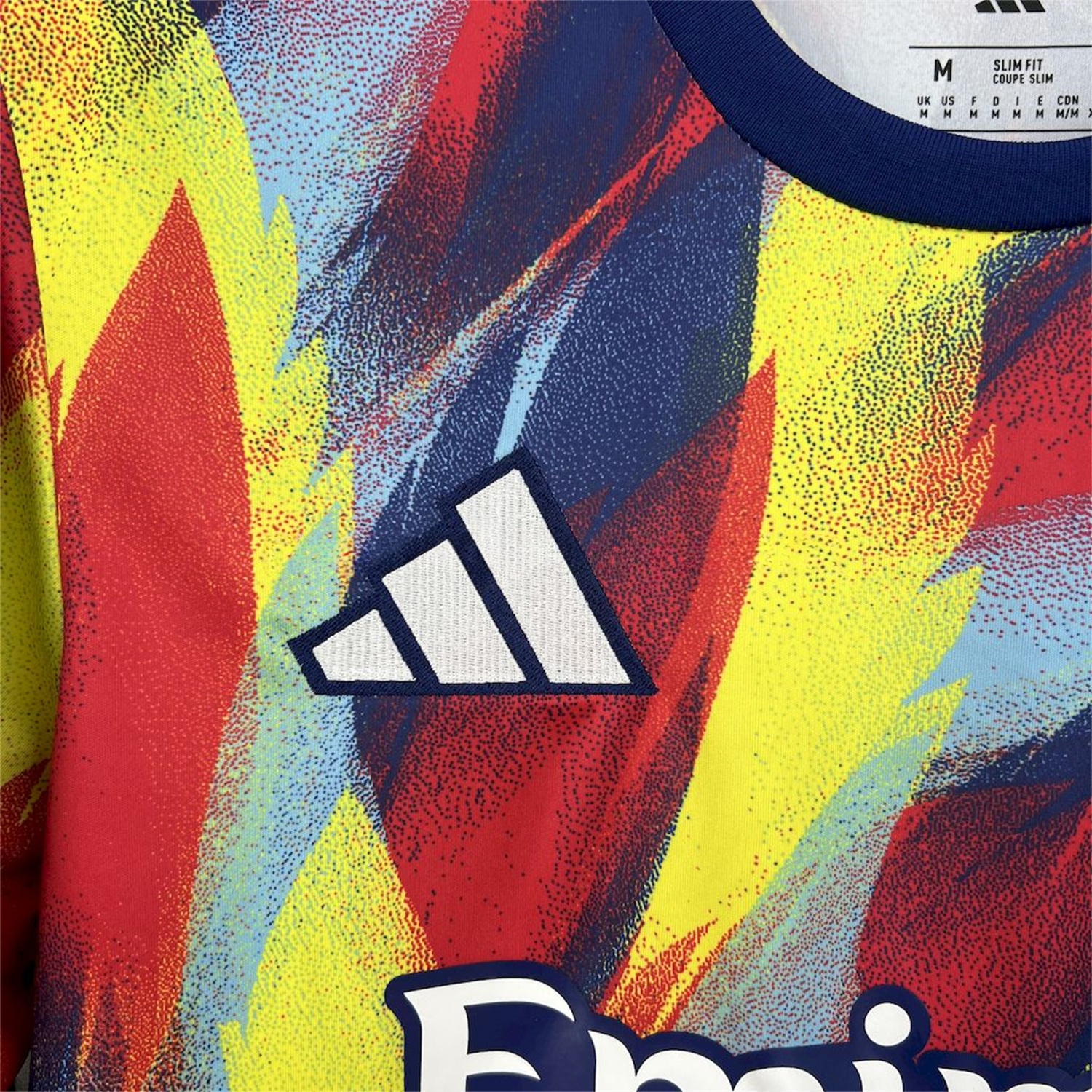 Arsenal 25-26 Colorful Flame Graffiti Pre-match Training Jersey - Fans Version - UnitedFutballJersey