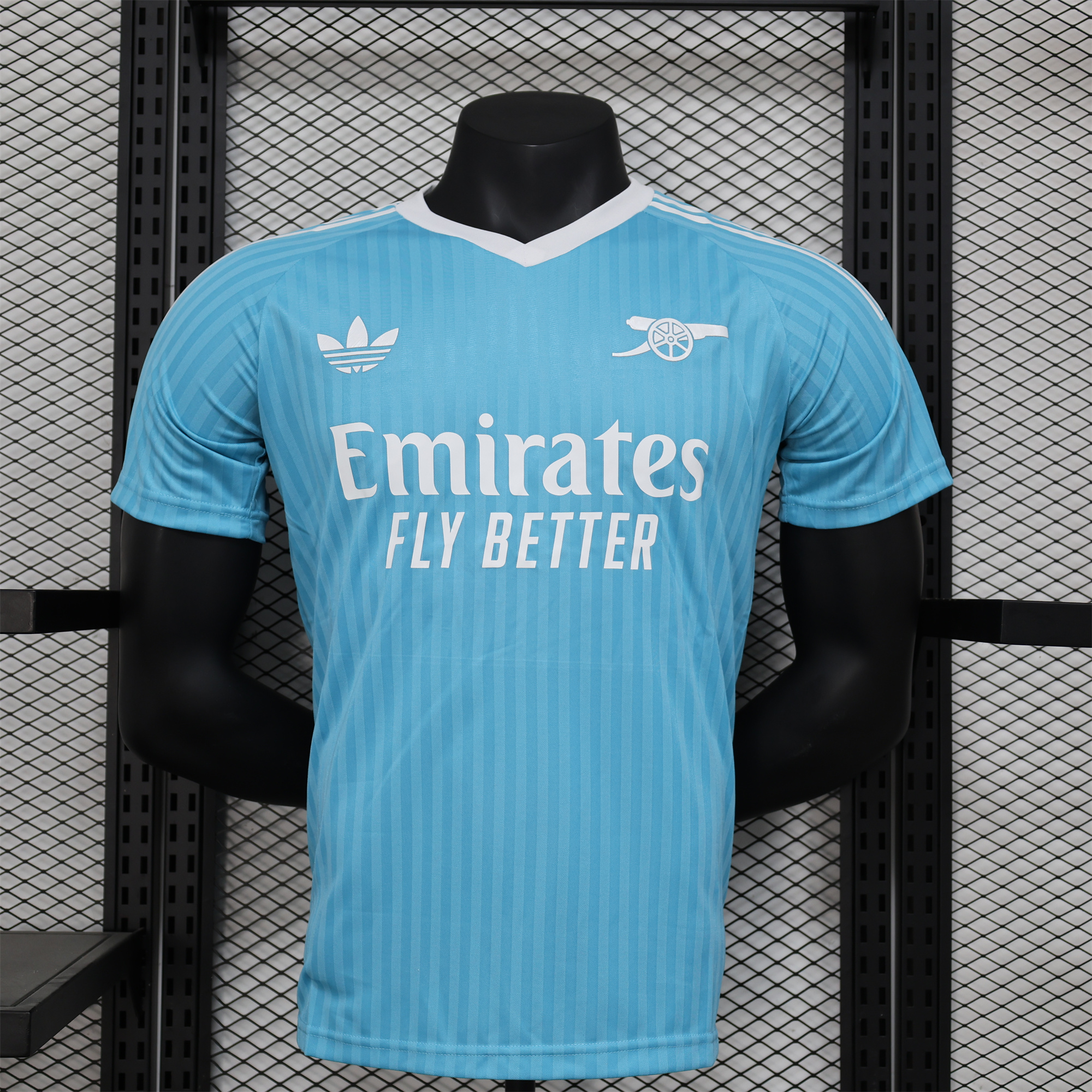 Arsenal 24-25 Sky Blue Trefoil Vintage Jersey - Player Version - UnitedFutballJersey