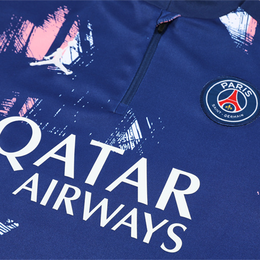 Paris Saint-Germain PSG 24-25 Long Sleeve Training Set - Royal Blue - UnitedFutballJersey