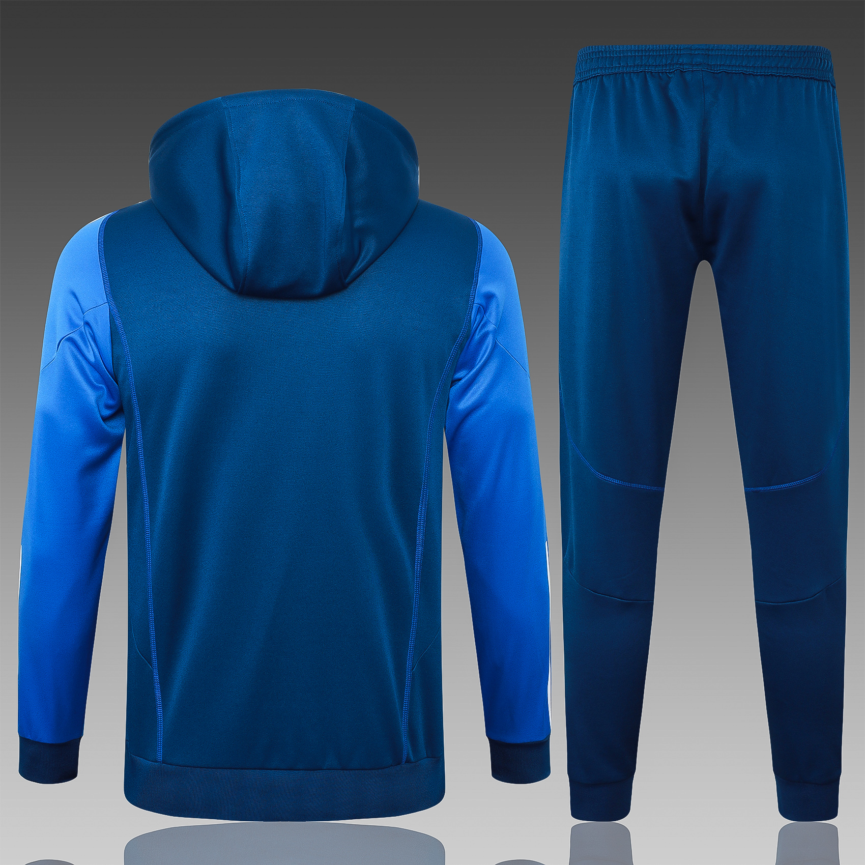 Manchester United 23-24 Men's Training Hoodie + Pants - Blue - UnitedFutballJersey