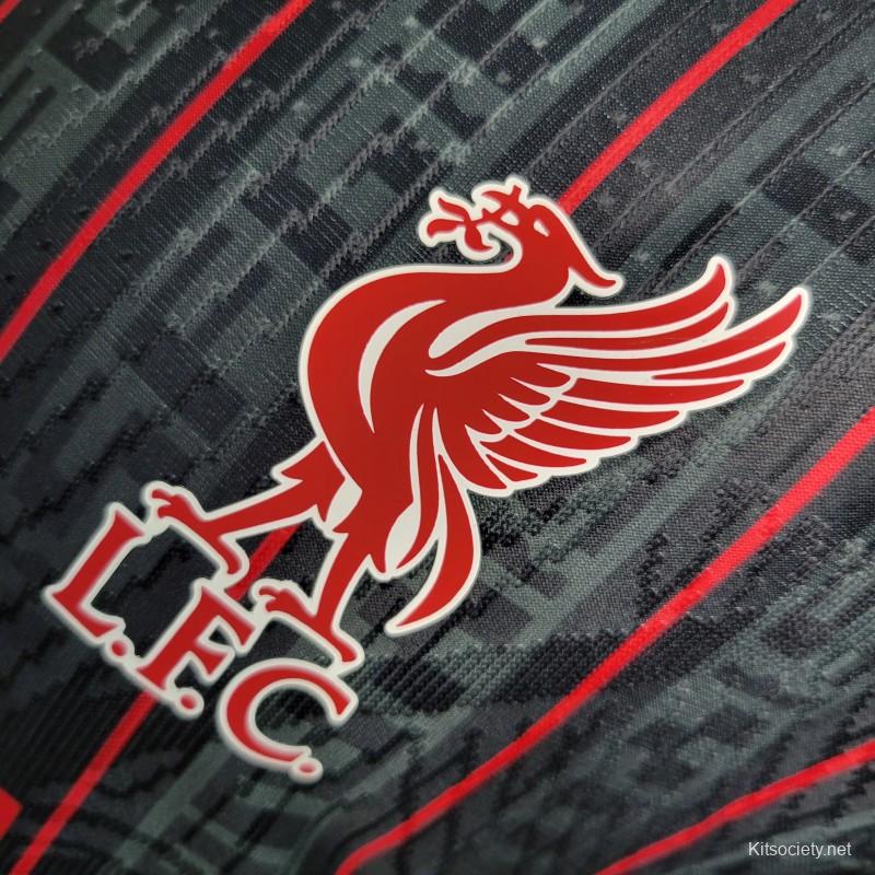 23/24 Liverpool x Lebron Black Jersey - Player Version - UnitedFutballJersey