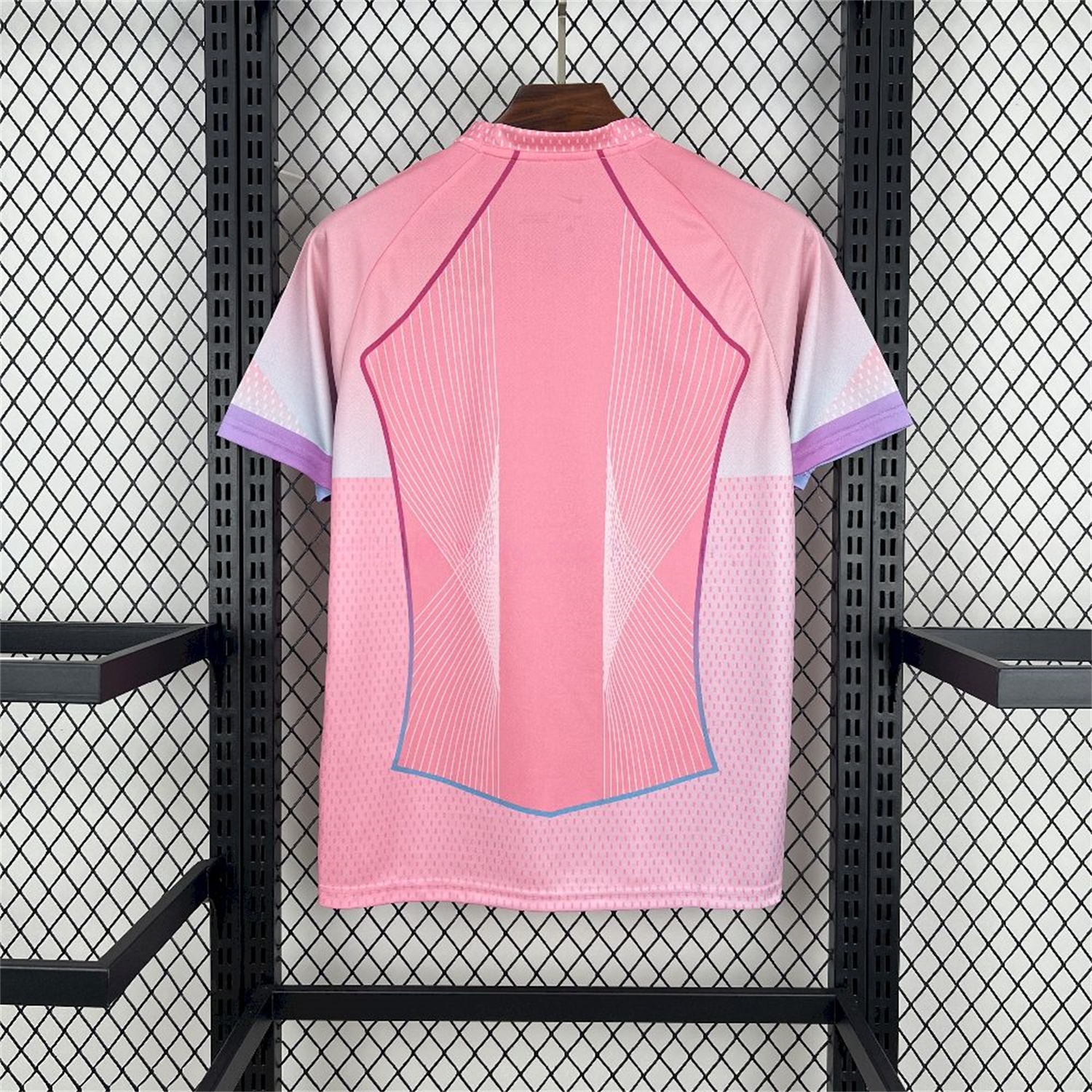 Paris Saint-Germain PSG 25-26 T90 White Lines Pink Gradient Special Jersey - Fans Version - UnitedFutballJersey