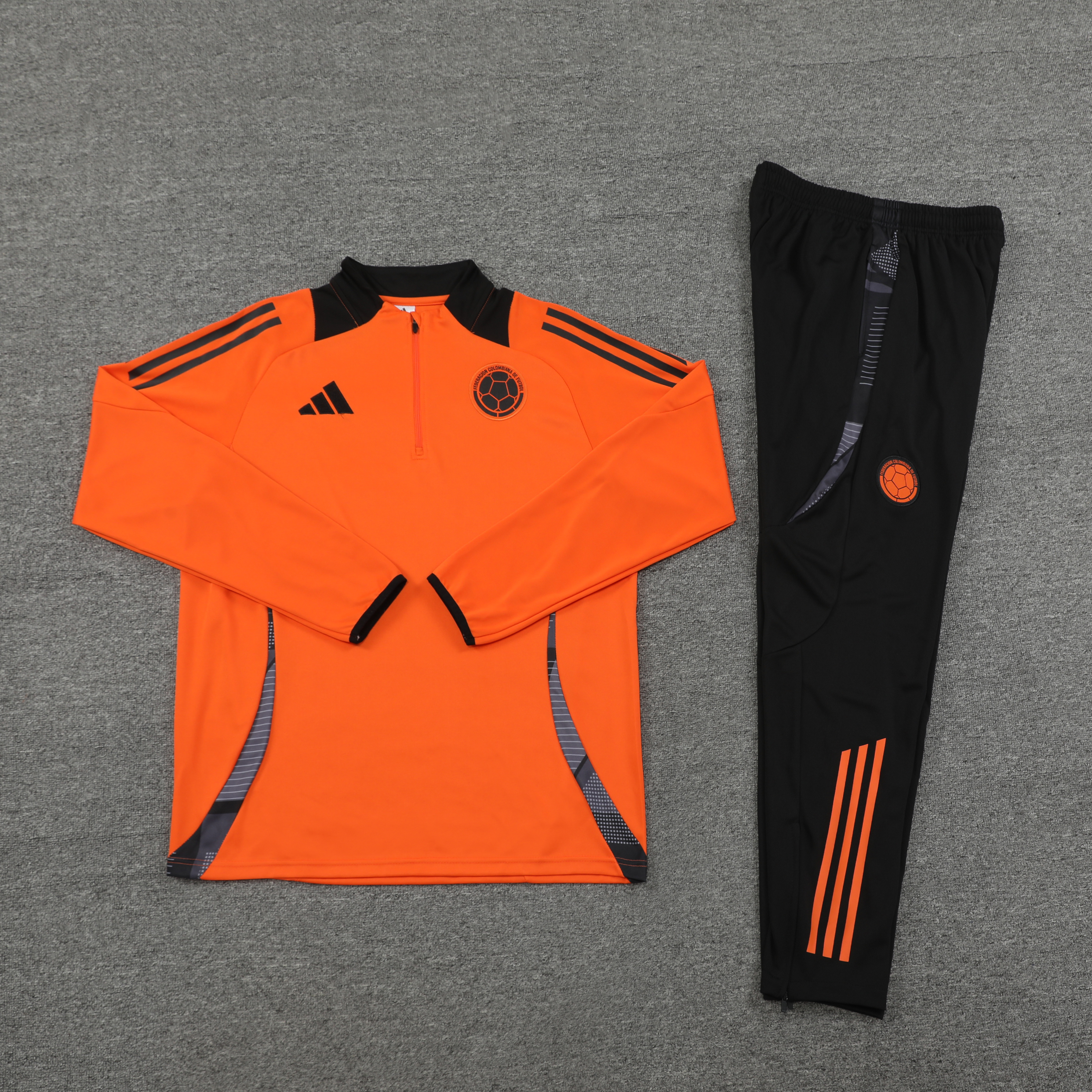 Colombia 2024 Long Sleeve Training Set - Orange - UnitedFutballJersey