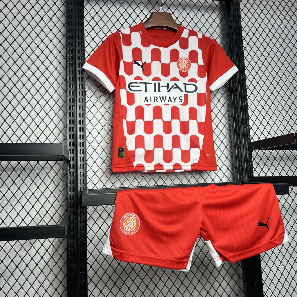 Girona 24-25 Home Stadium Kids Kit - UnitedFutballJersey