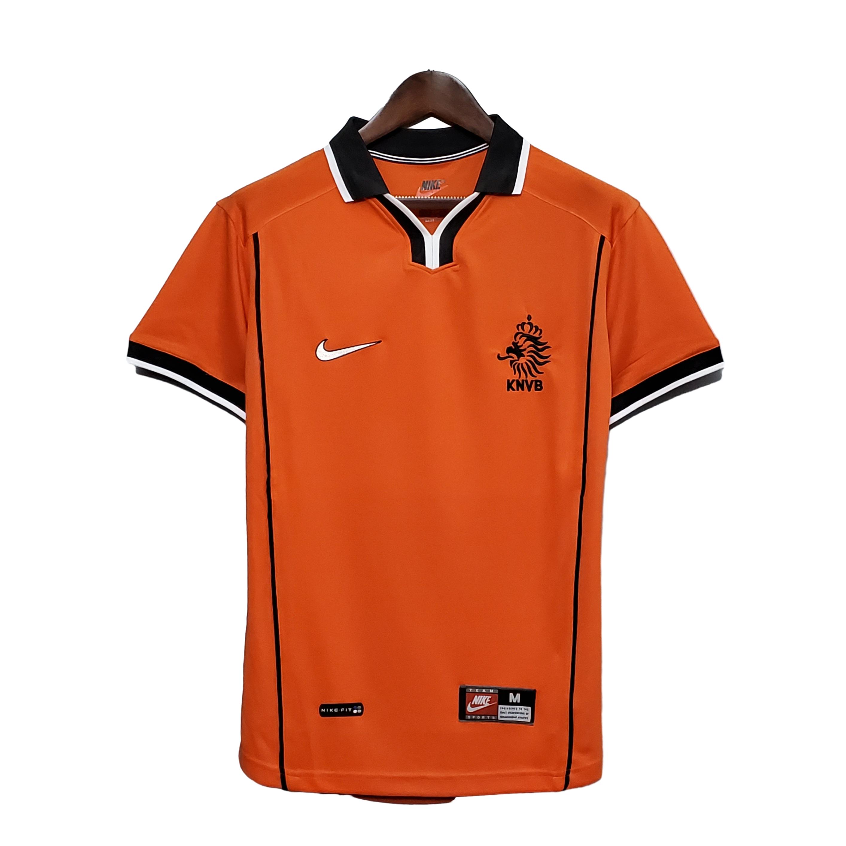 Retro Netherlands 1998 Home Stadium Jersey - UnitedFutballJersey