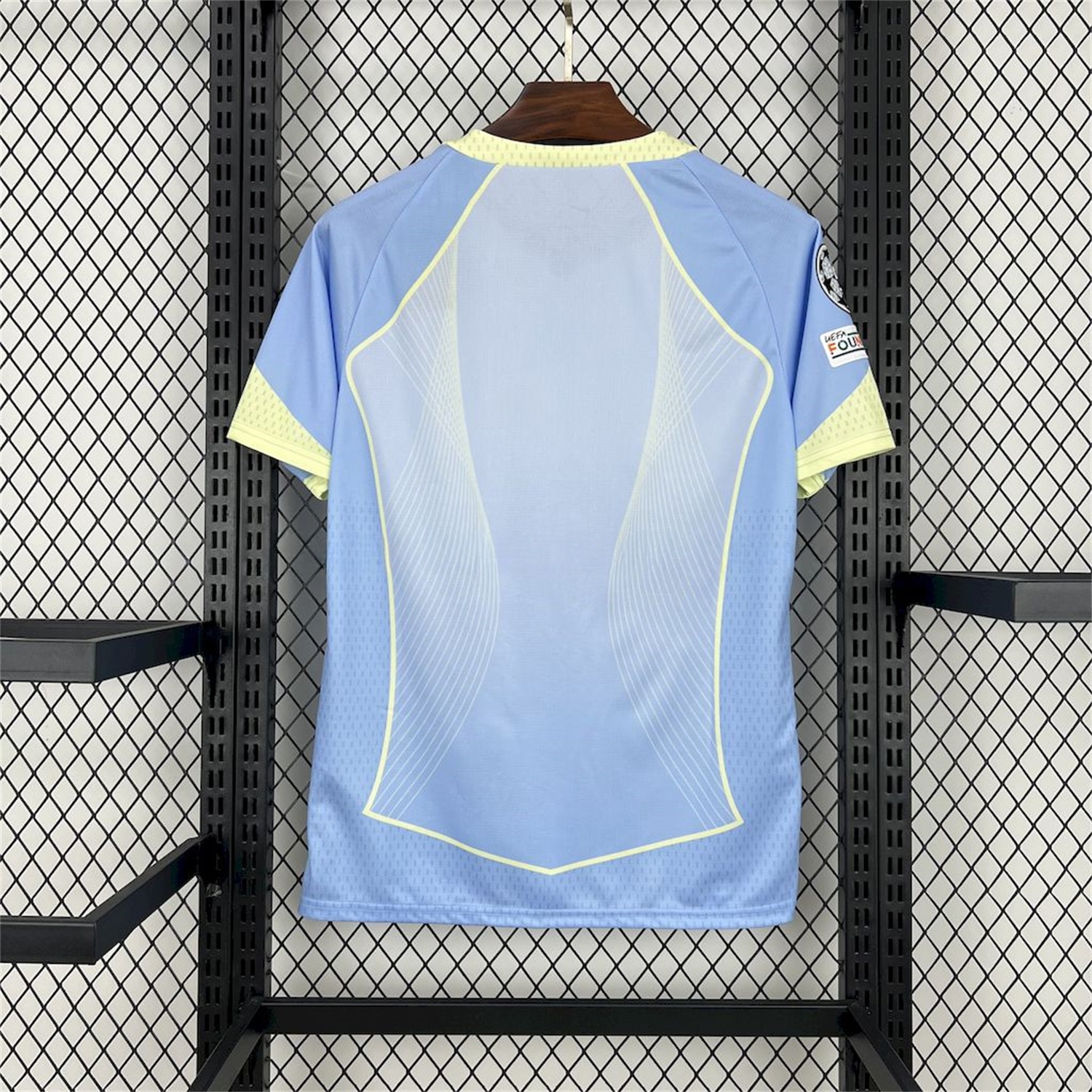 Barcelona 25-26 T90 Yellow Lines Light Blue Special Jersey - Fans Version - UnitedFutballJersey