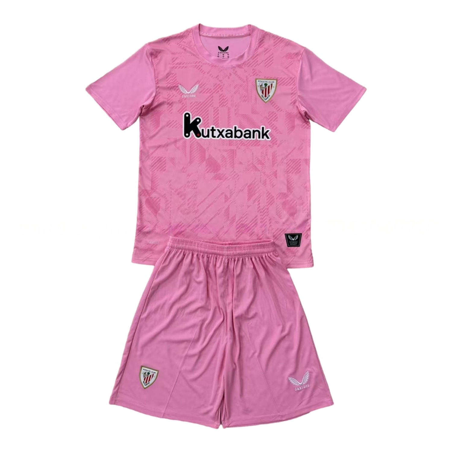 Athletic Bilbao 25-26 Pink Goalkeeper Men's Adult Jersey Set - Fans Version - UnitedFutballJersey