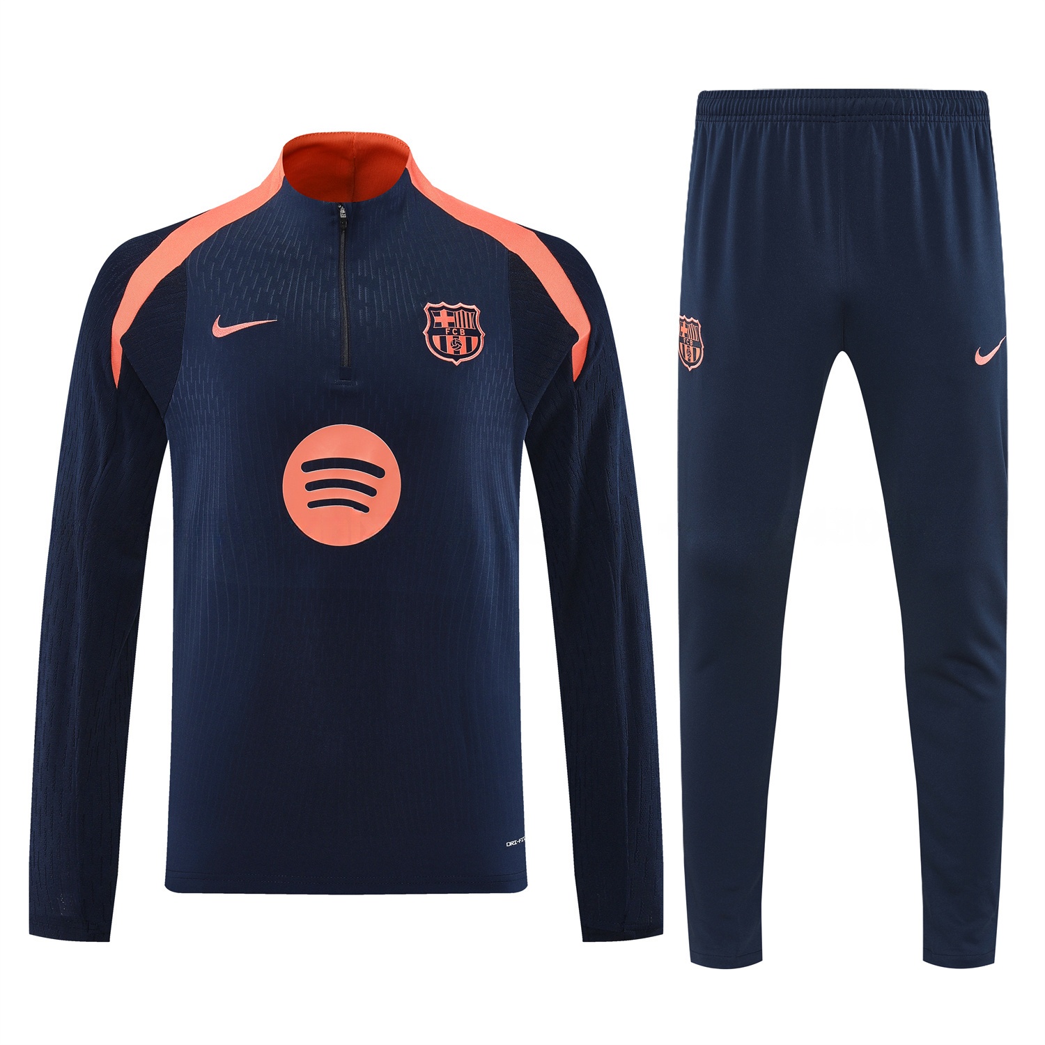 B.A.R.S.A 25-26 Long Sleeve Training Set - Deep Blue Top and Deep Blue Pants - UnitedFutballJersey