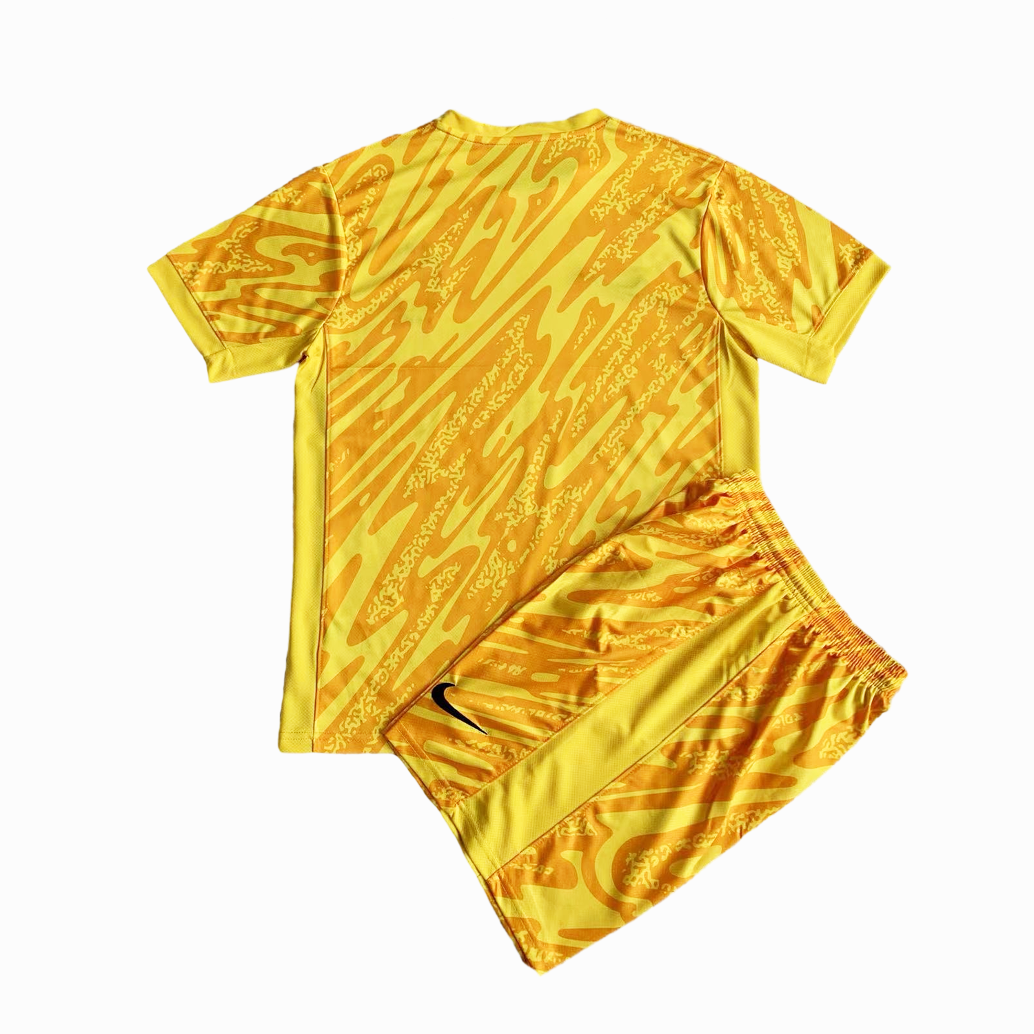 France 2024 Goalkeeper Kids Kit - Yellow - UnitedFutballJersey