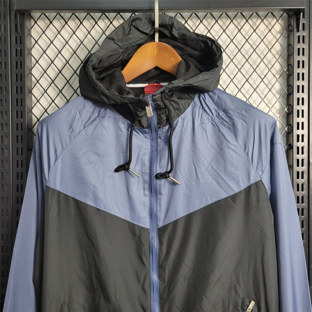 Inter Milan 23-24 Mens Windbreaker - Blue Black - UnitedFutballJersey