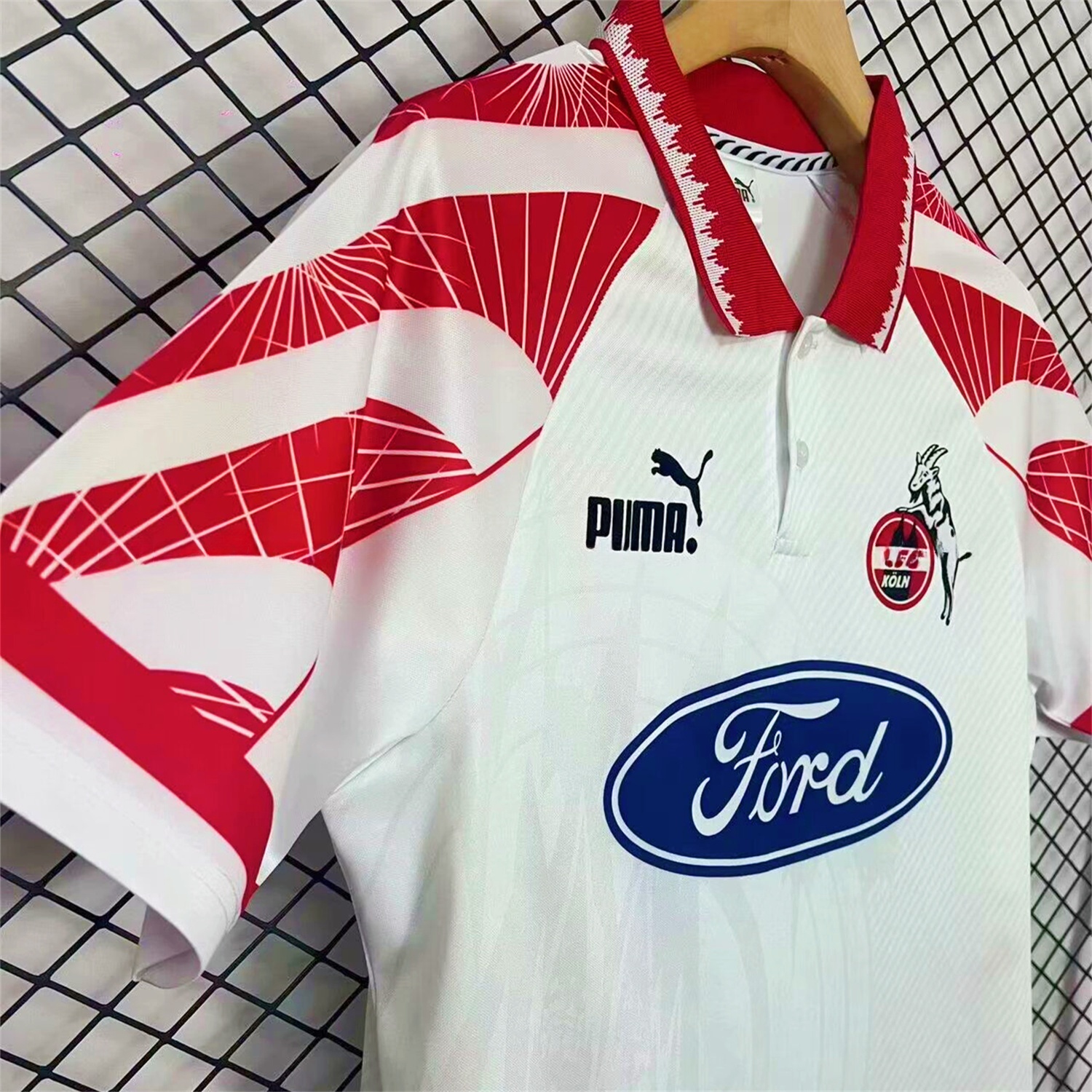 Retro 1. FC Köln 1996-97 Home Jersey - UnitedFutballJersey