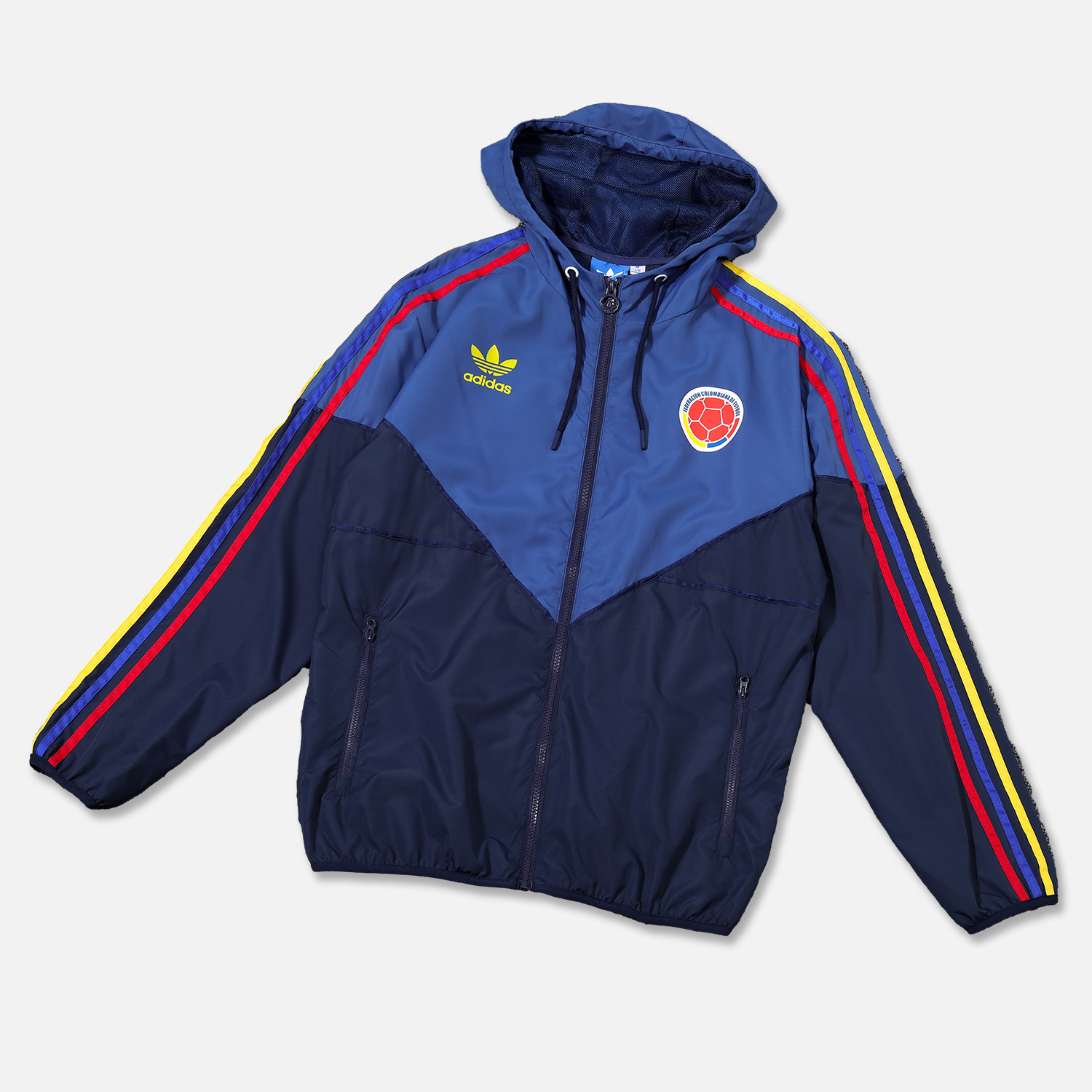 Colombia 24-25 Blue Throwback Windbreaker Suit - Jackets & Pants - UnitedFutballJersey