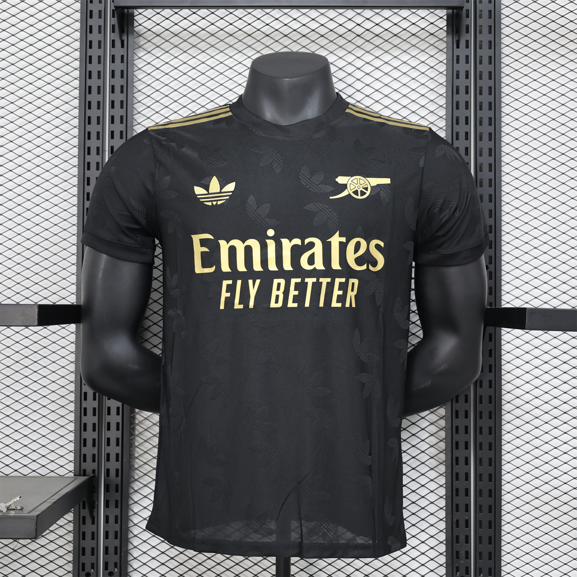 Arsenal 24-25 Black Gold Special Edition Jersey - Player Version - UnitedFutballJersey