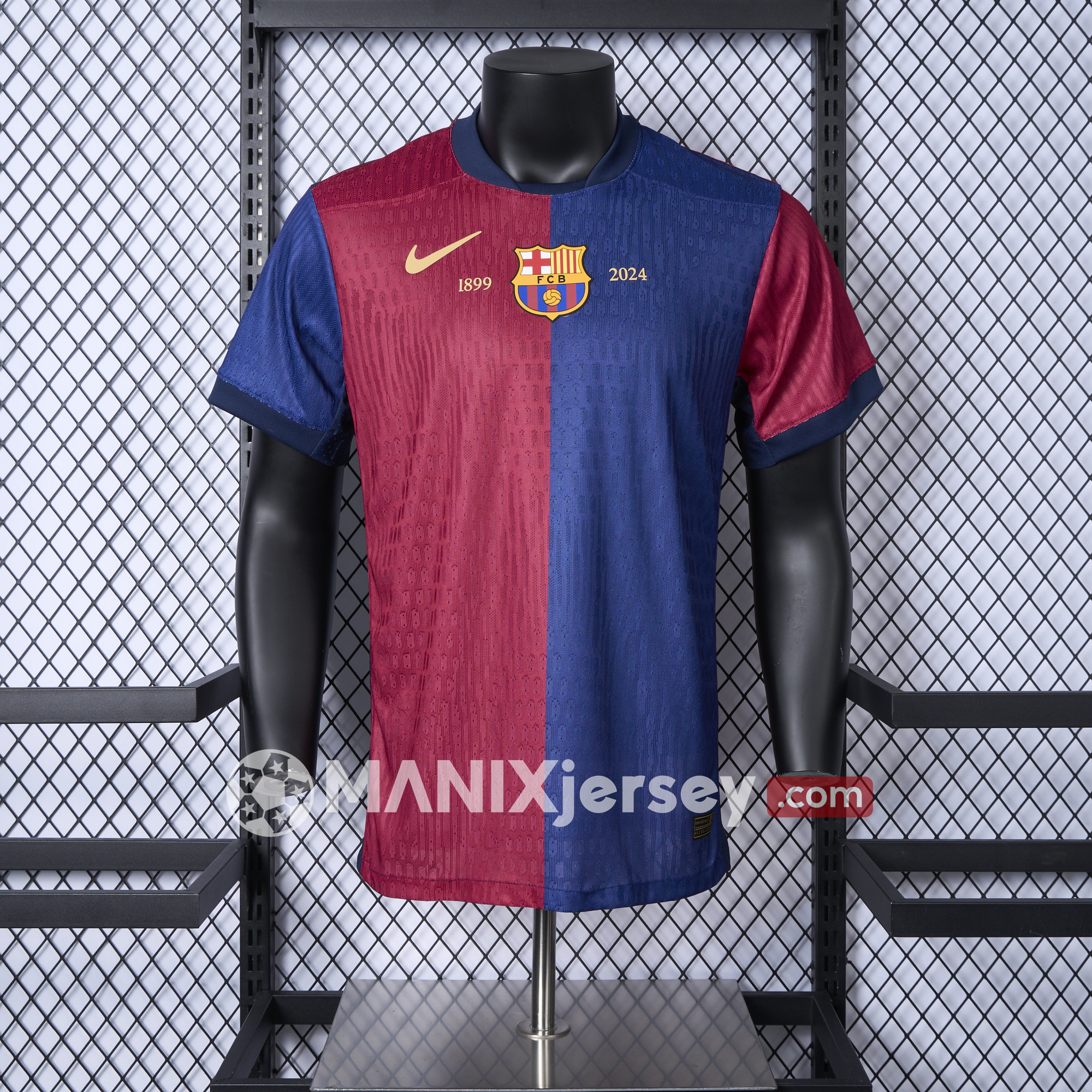 Barcelona 24-25 Home Unsponsored Anniversary Jersey - Player Version - UnitedFutballJersey