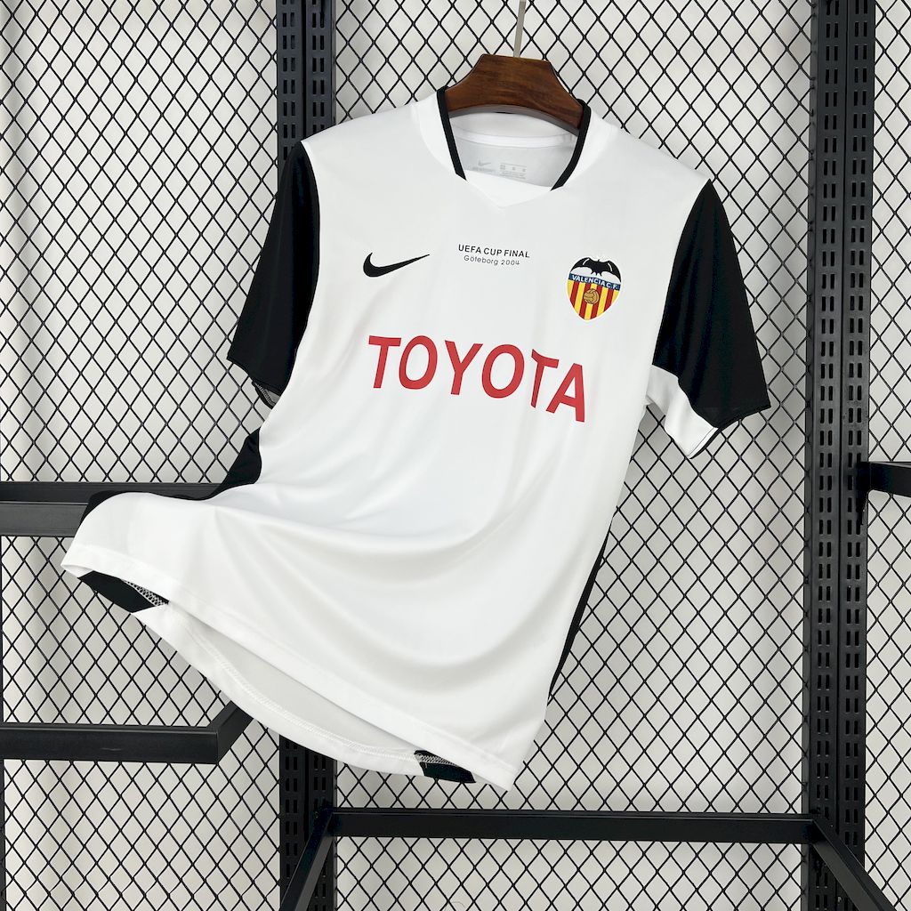 Retro Valencia 2003-04 UEFA Cup Final Home Jersey - UnitedFutballJersey