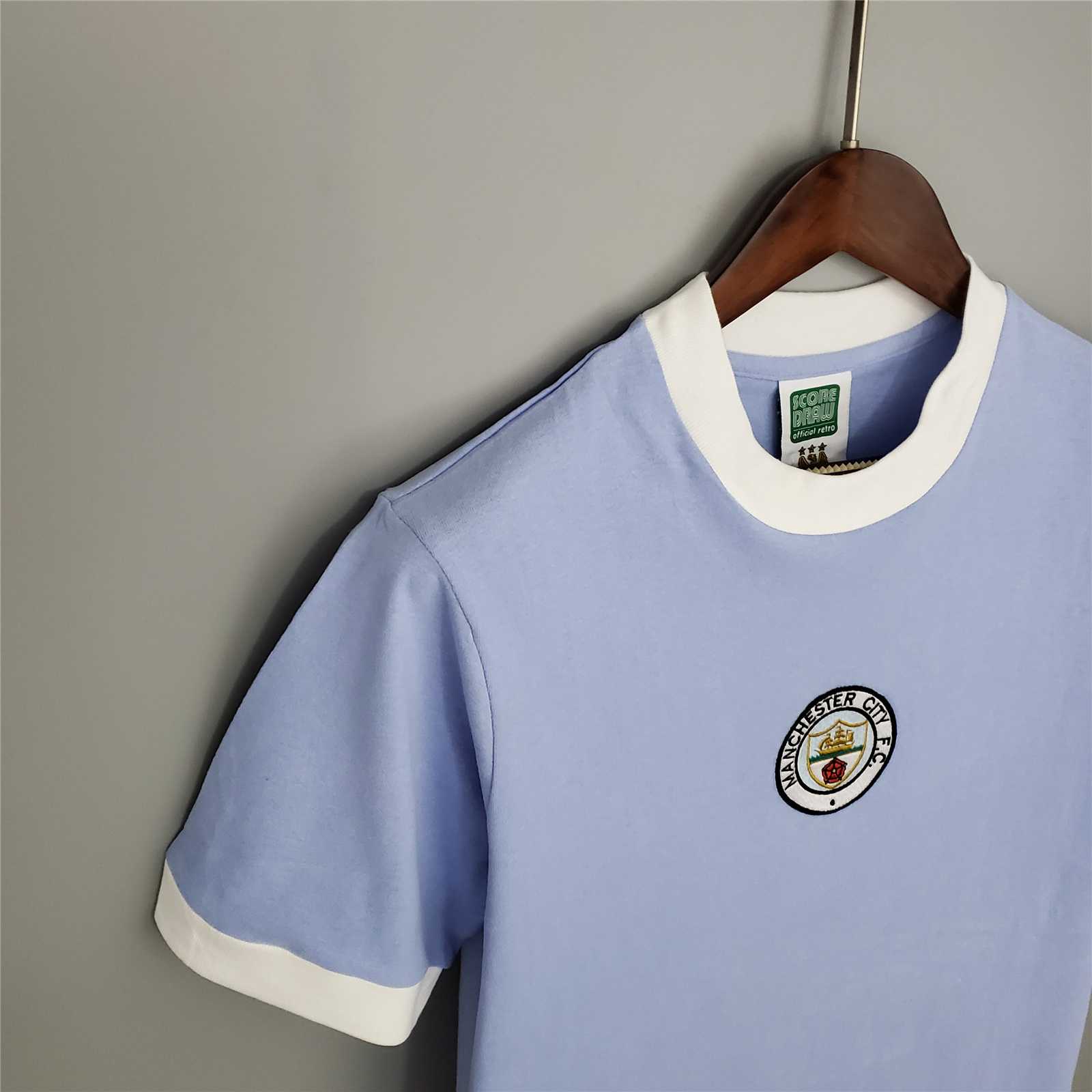 Retro Manchester City 1971-74 Home Jersey - UnitedFutballJersey