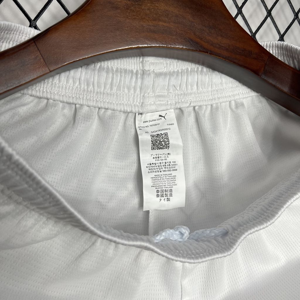 Marseille 24-25 Home Stadium Shorts - Fans Version - UnitedFutballJersey