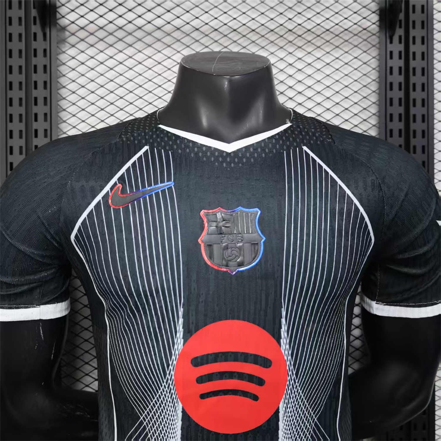B.A.R.S.A 25-26 Black Big LOGO Special Jersey - Player Version - UnitedFutballJersey