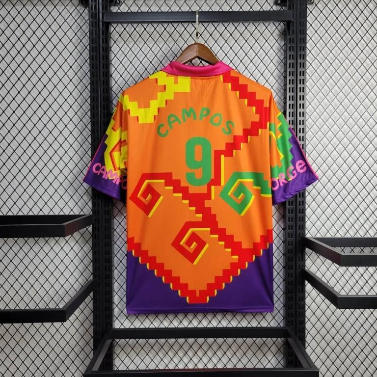 Retro Mexico 1995 Goalkeeper Purple Orange Jersey - UnitedFutballJersey
