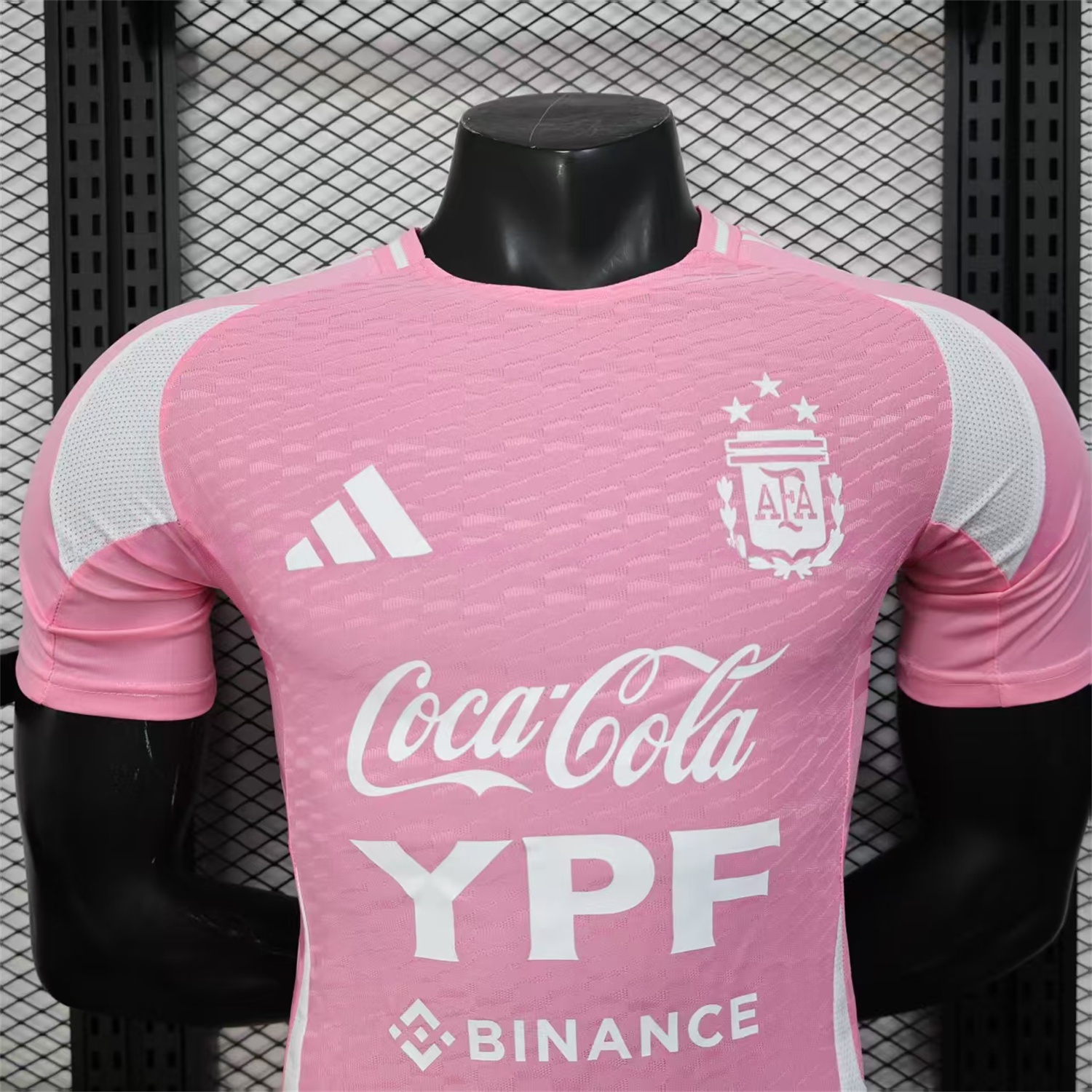 Argentina 25-26 Pink & White Training Jersey - Player Version - UnitedFutballJersey