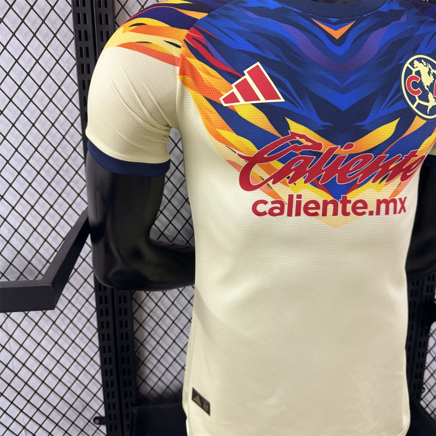 Club América 25-26 Blue Neck Light Yellow Special Jersey - Player Version - UnitedFutballJersey