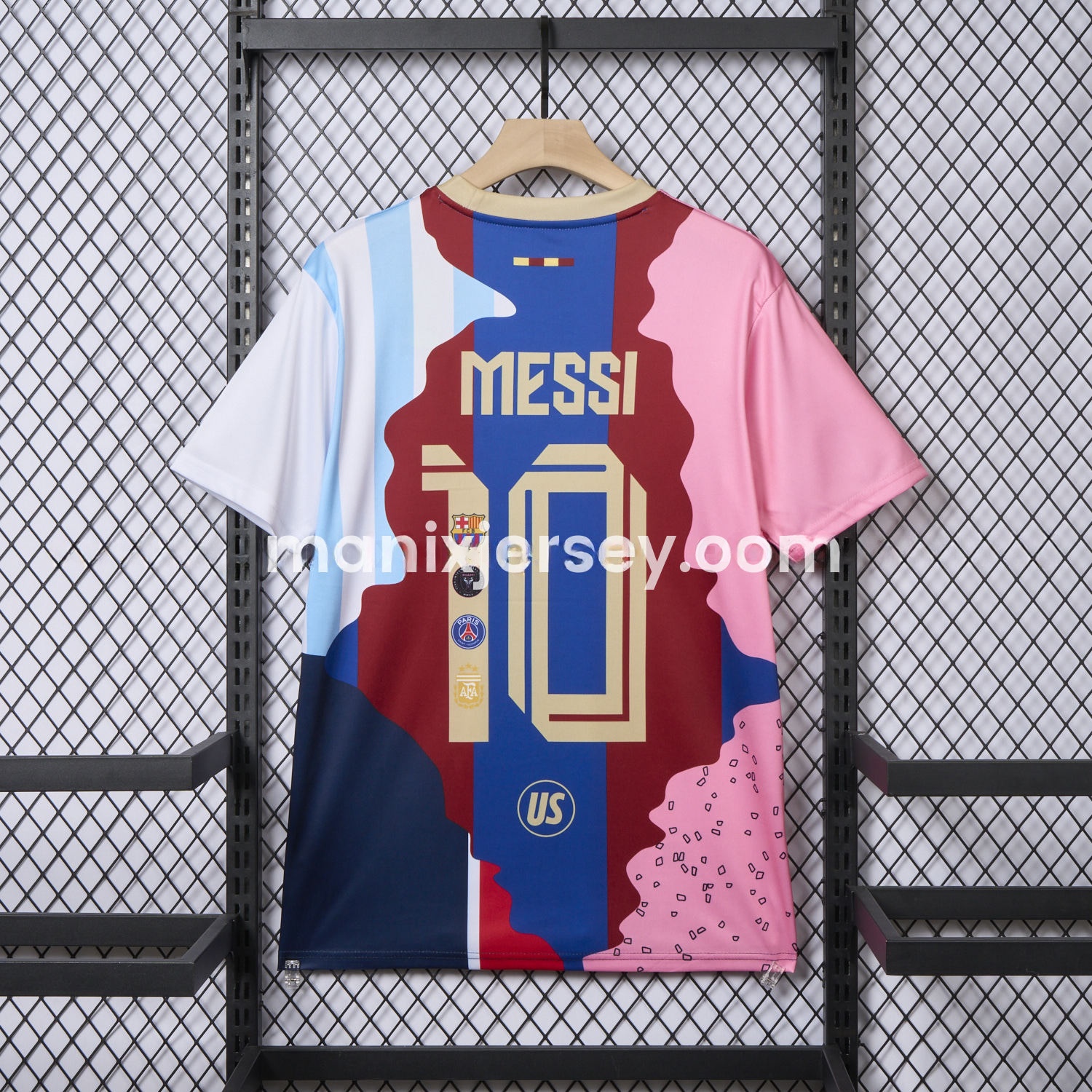 Messi Career Commemorative Jersey - Fans Version - Barcelona Argentina Paris Saint-Germain PSG INT M.A.M - UnitedFutballJersey